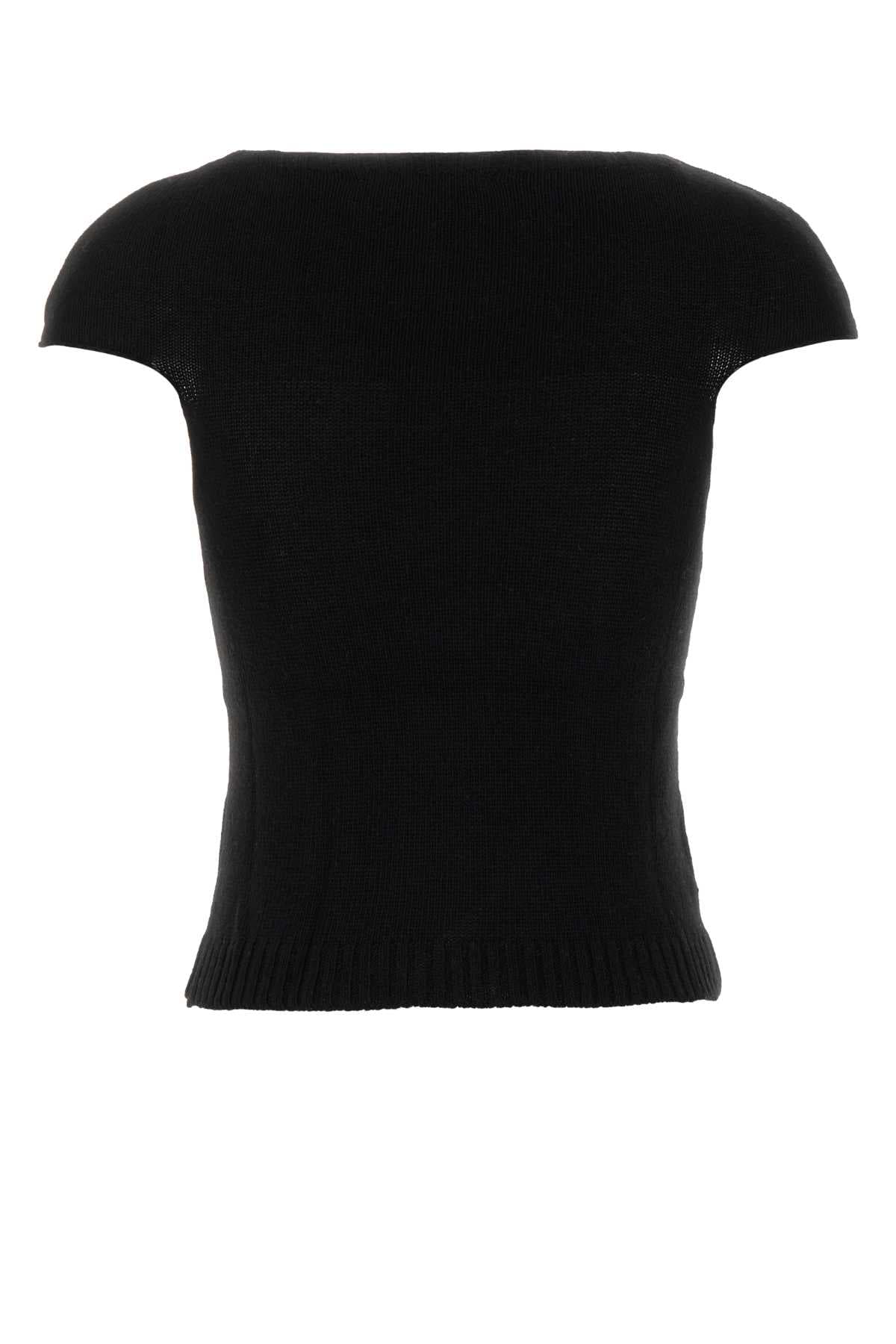 Black knit Sindi top - мініатюра 2