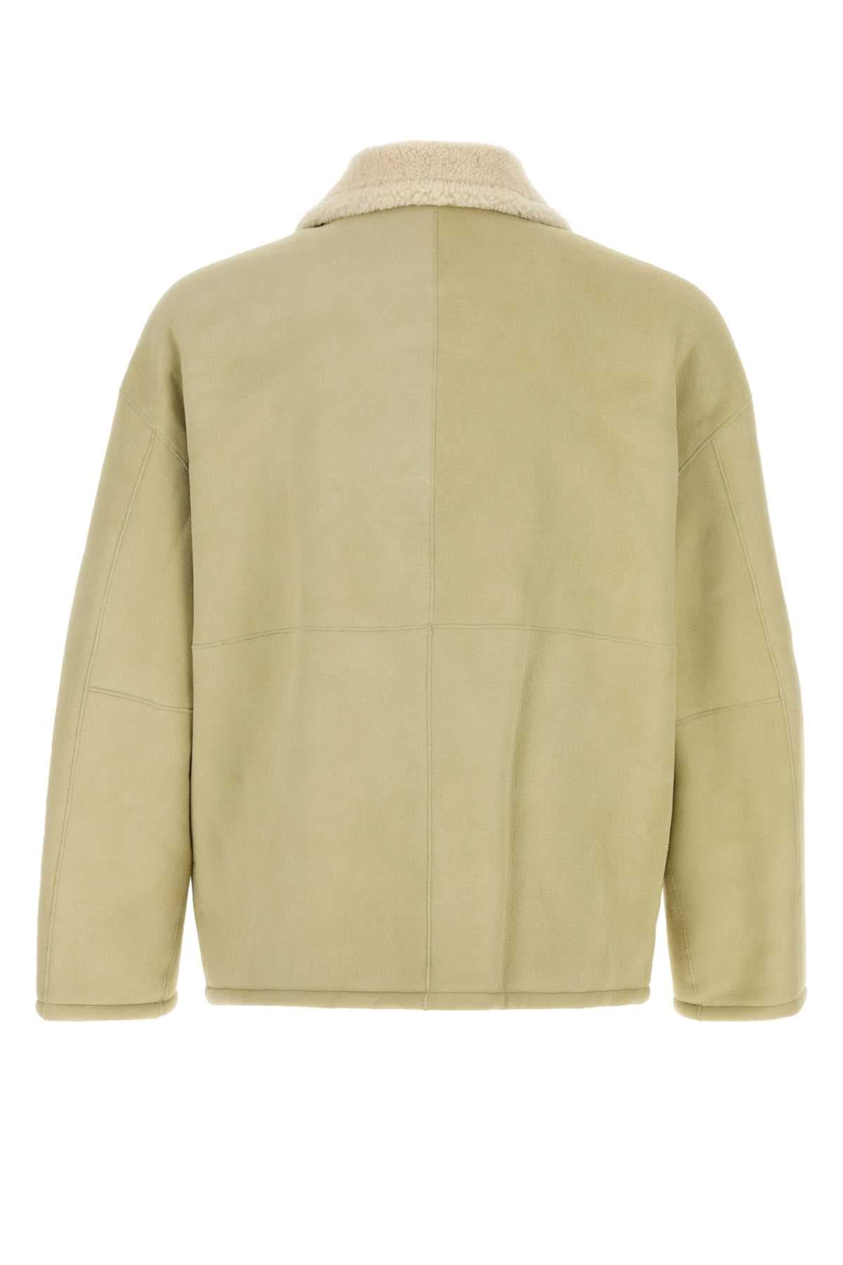 Mint green shearling Merino jacket - мініатюра 2