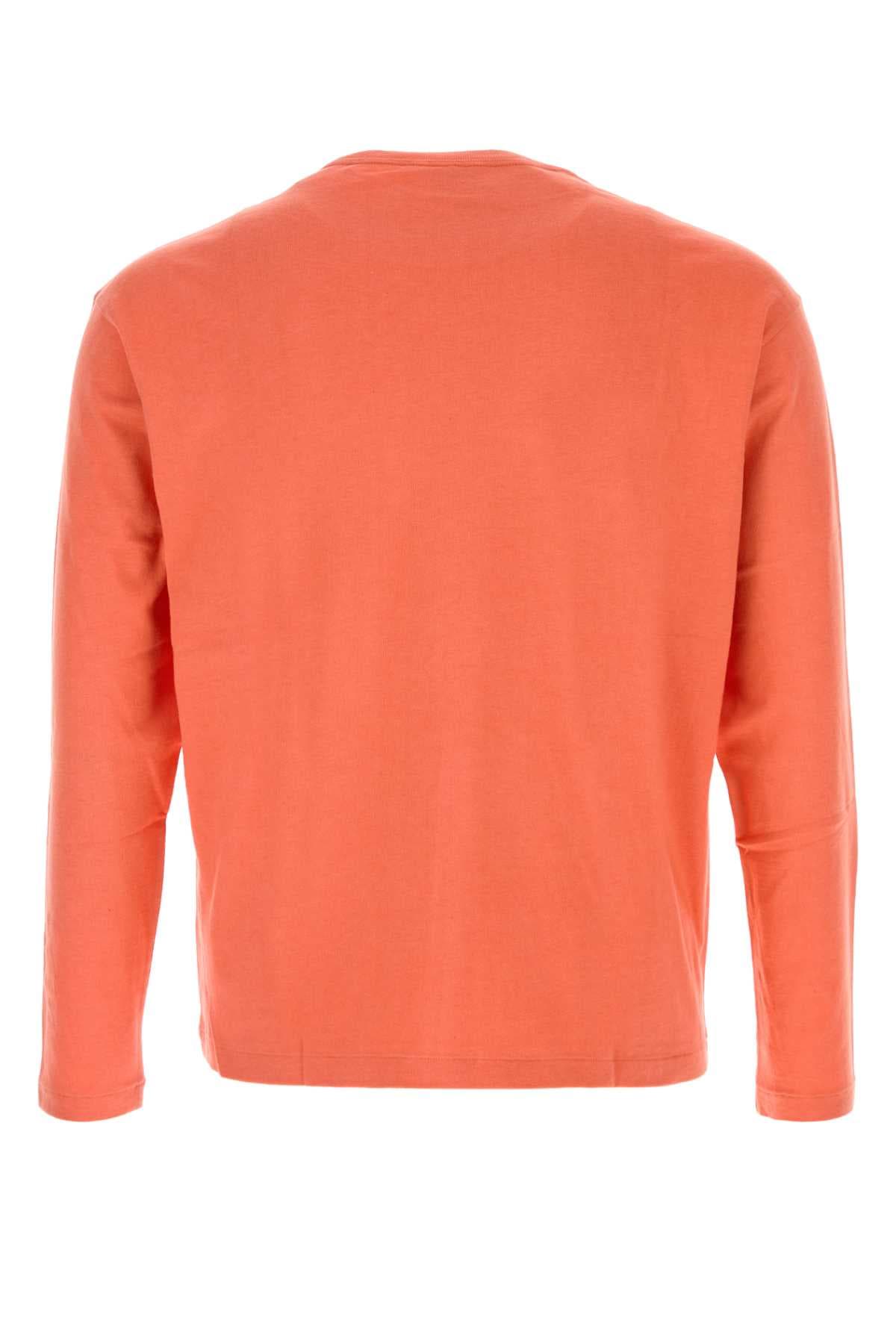 Orange cotton blend t-shirt - мініатюра 2