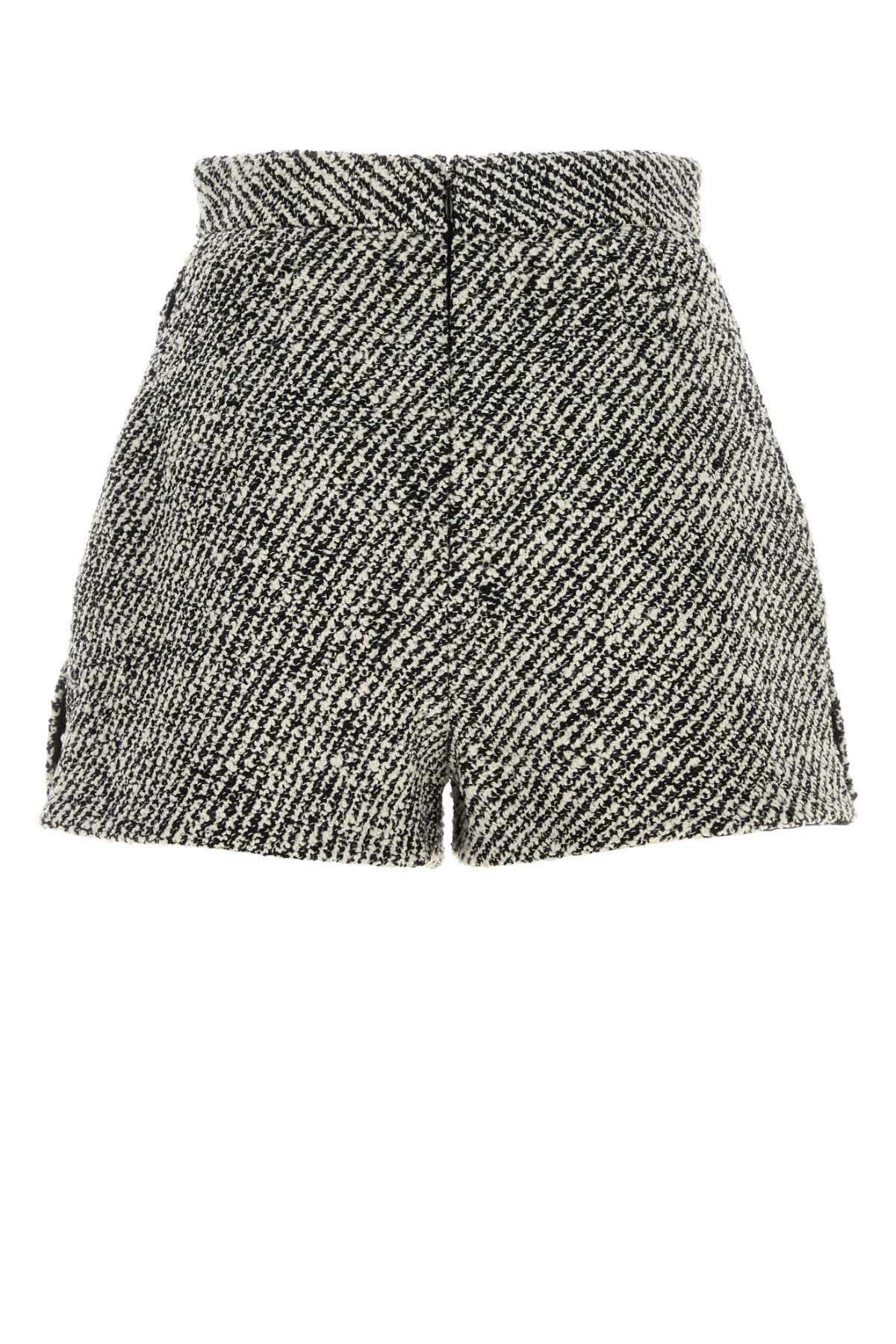 Two-tone boucle shorts - мініатюра 2