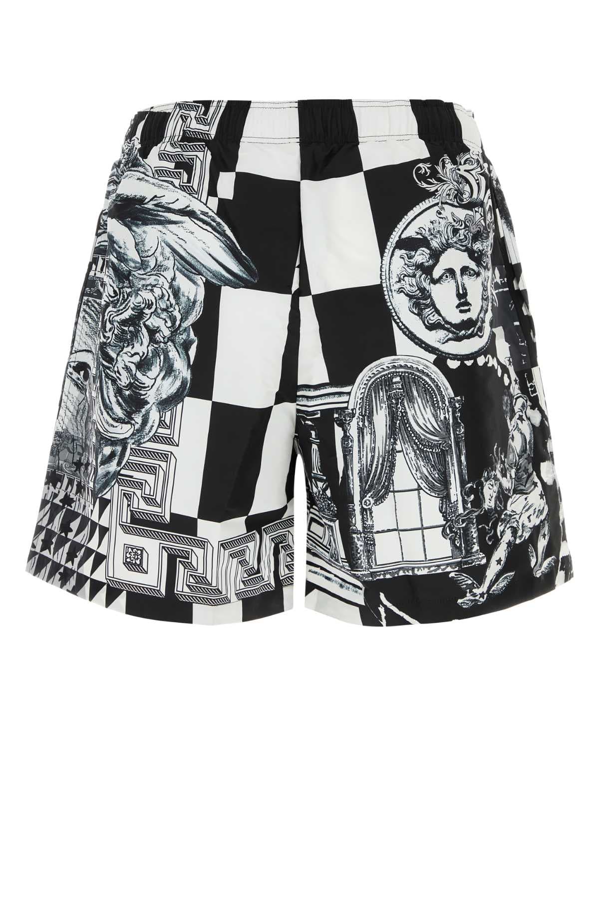Printed polyester swimming shorts - мініатюра 2