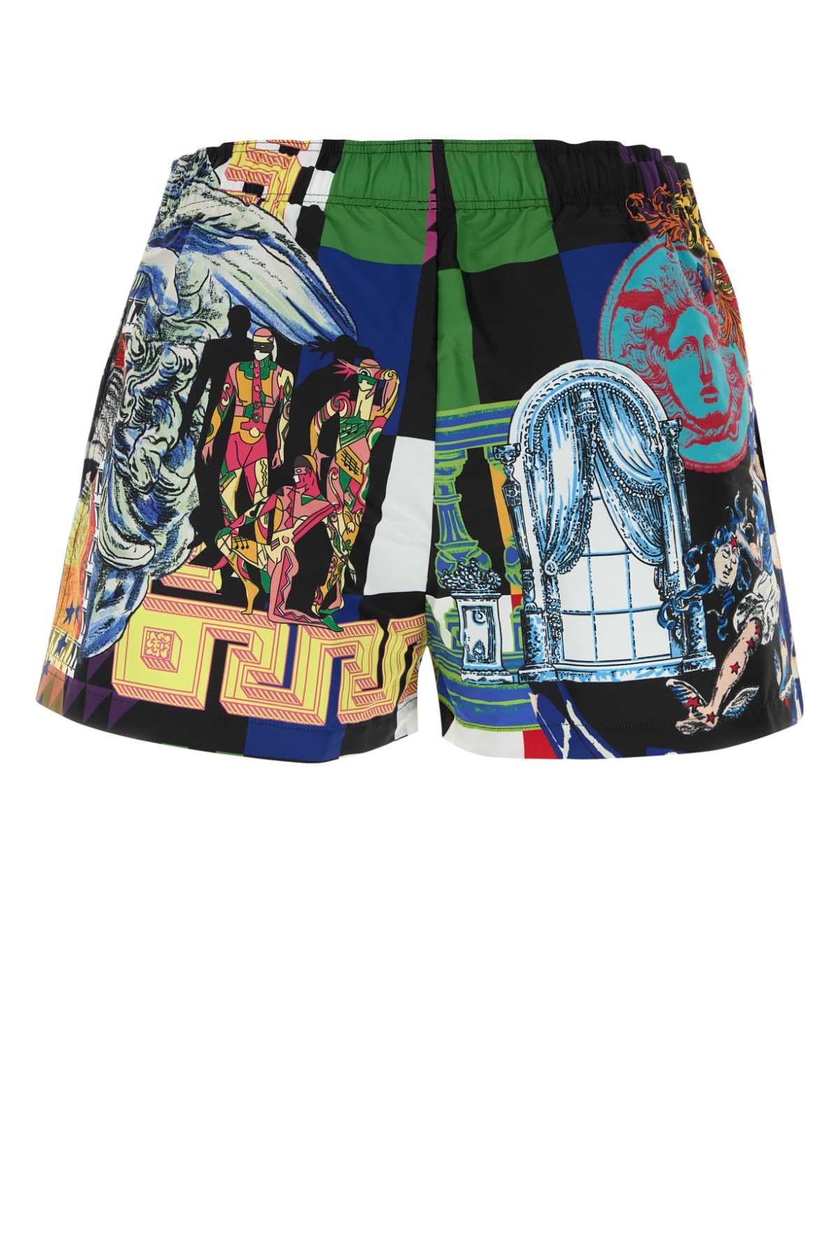 Printed polyester swimming shorts - мініатюра 2