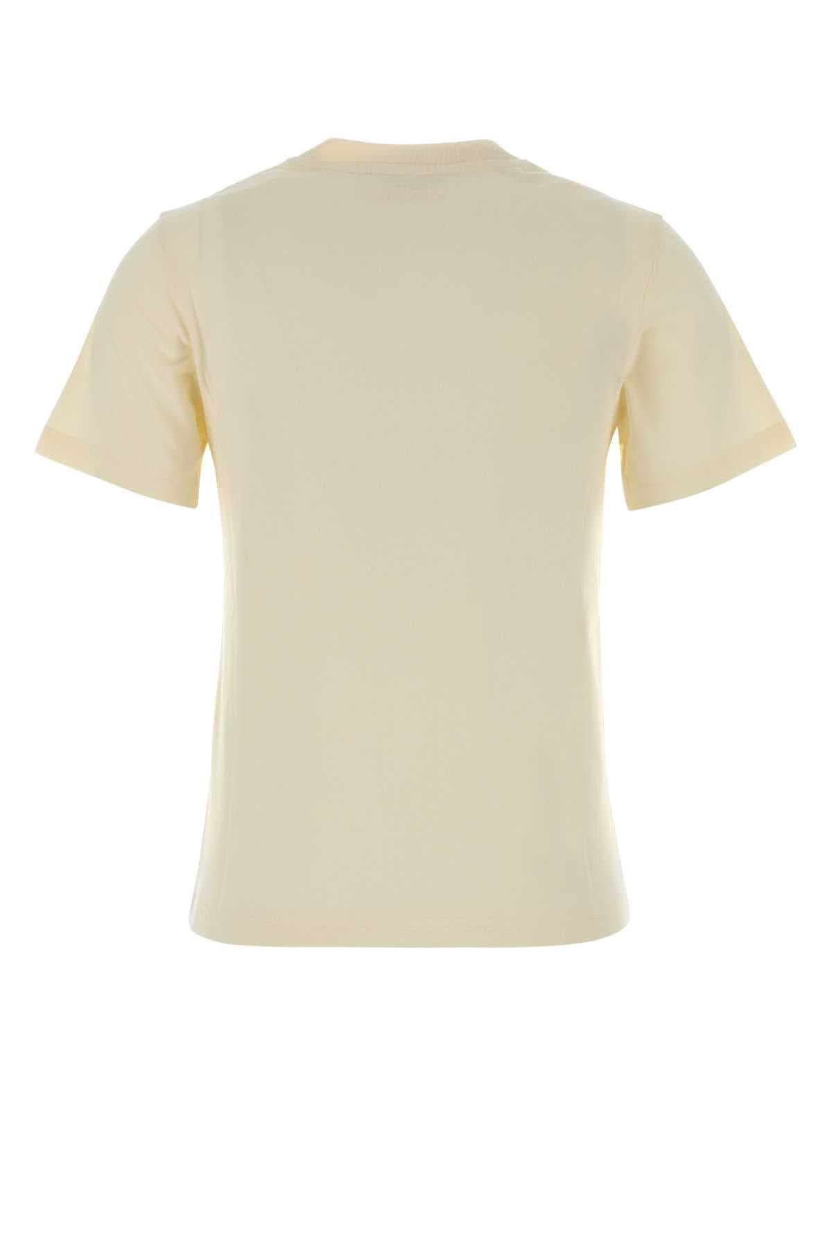Ivory cotton t-shirt - мініатюра 2