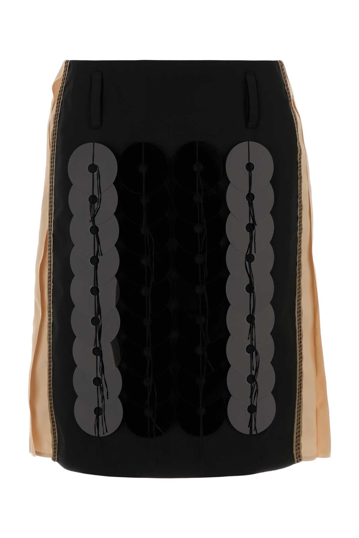 Multicolor cotton skirt