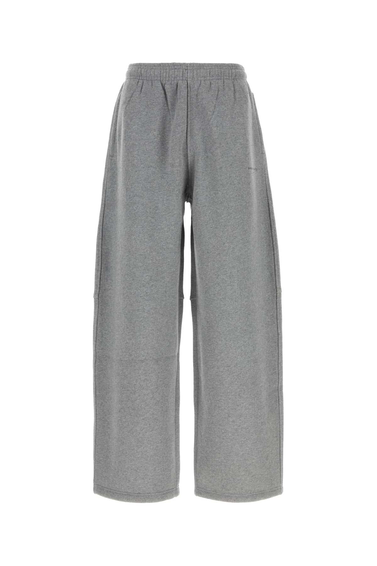 Grey cotton blend joggers