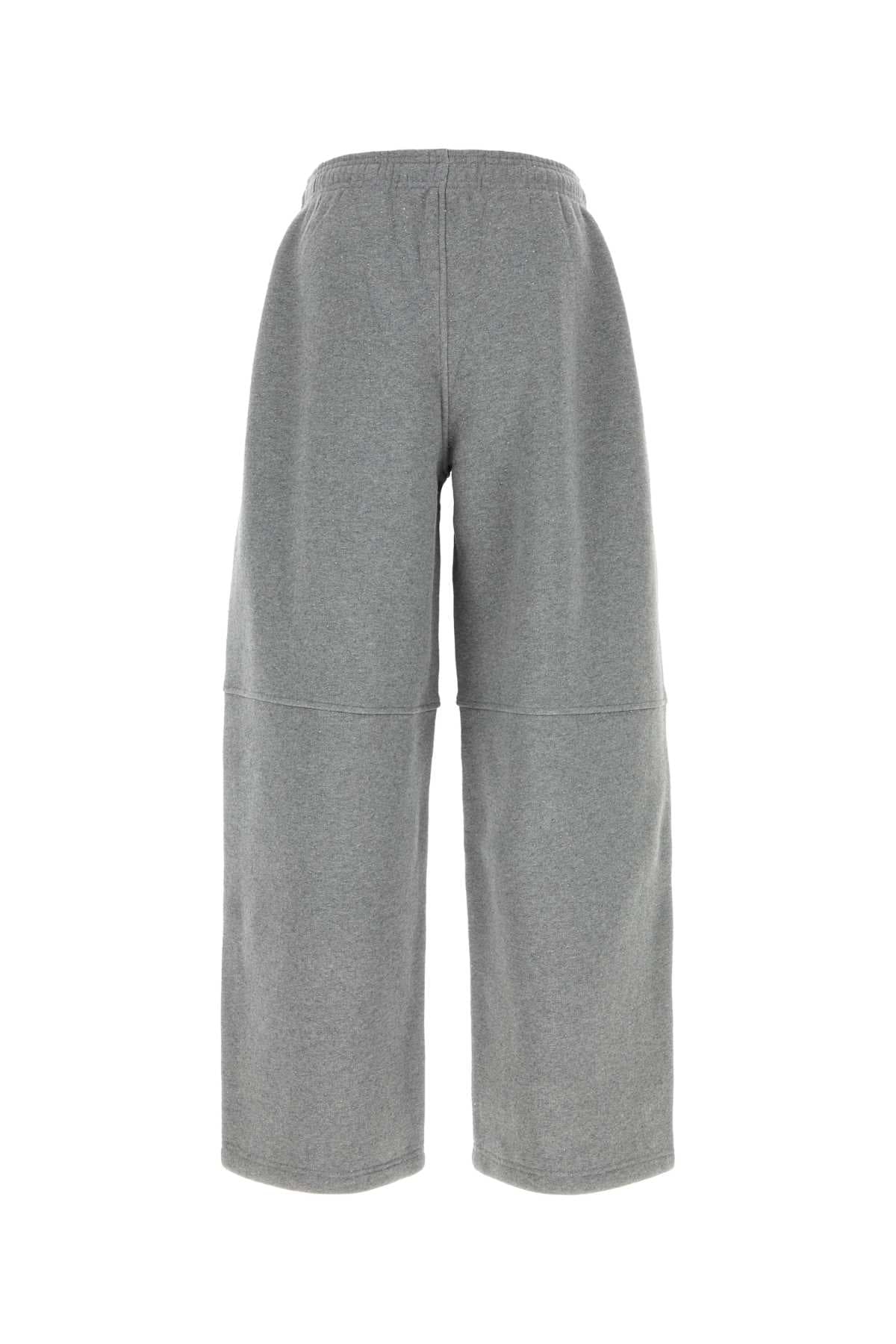 Grey cotton blend joggers - мініатюра 2