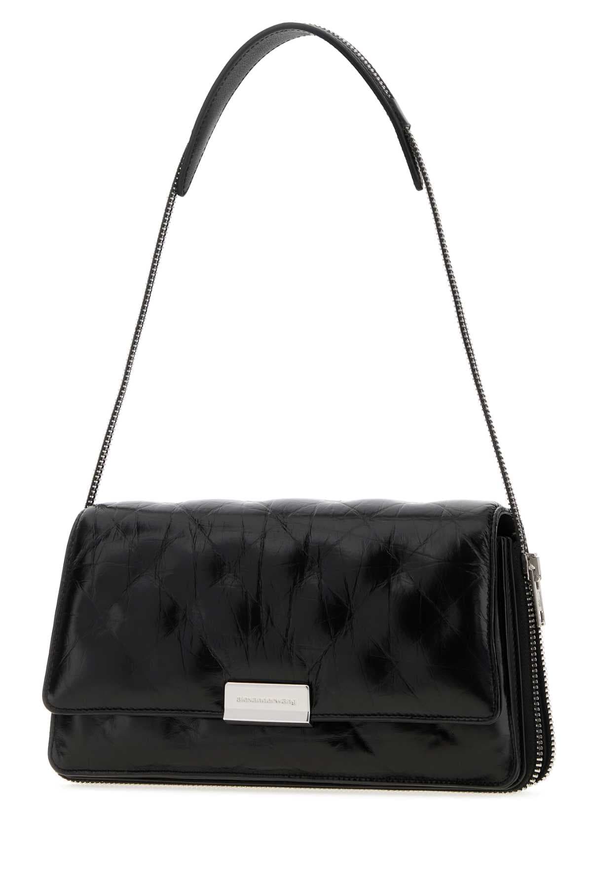 Black leather Siren shoulder bag - мініатюра 2