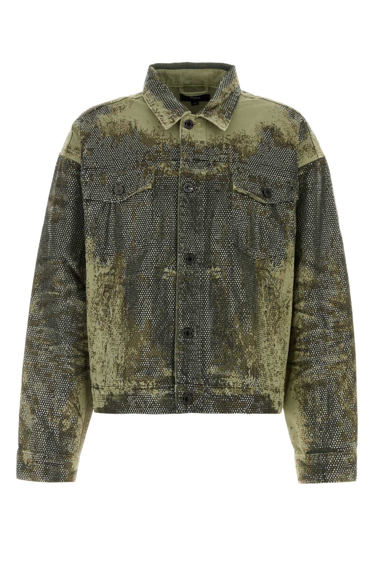 Printed denim jacket
