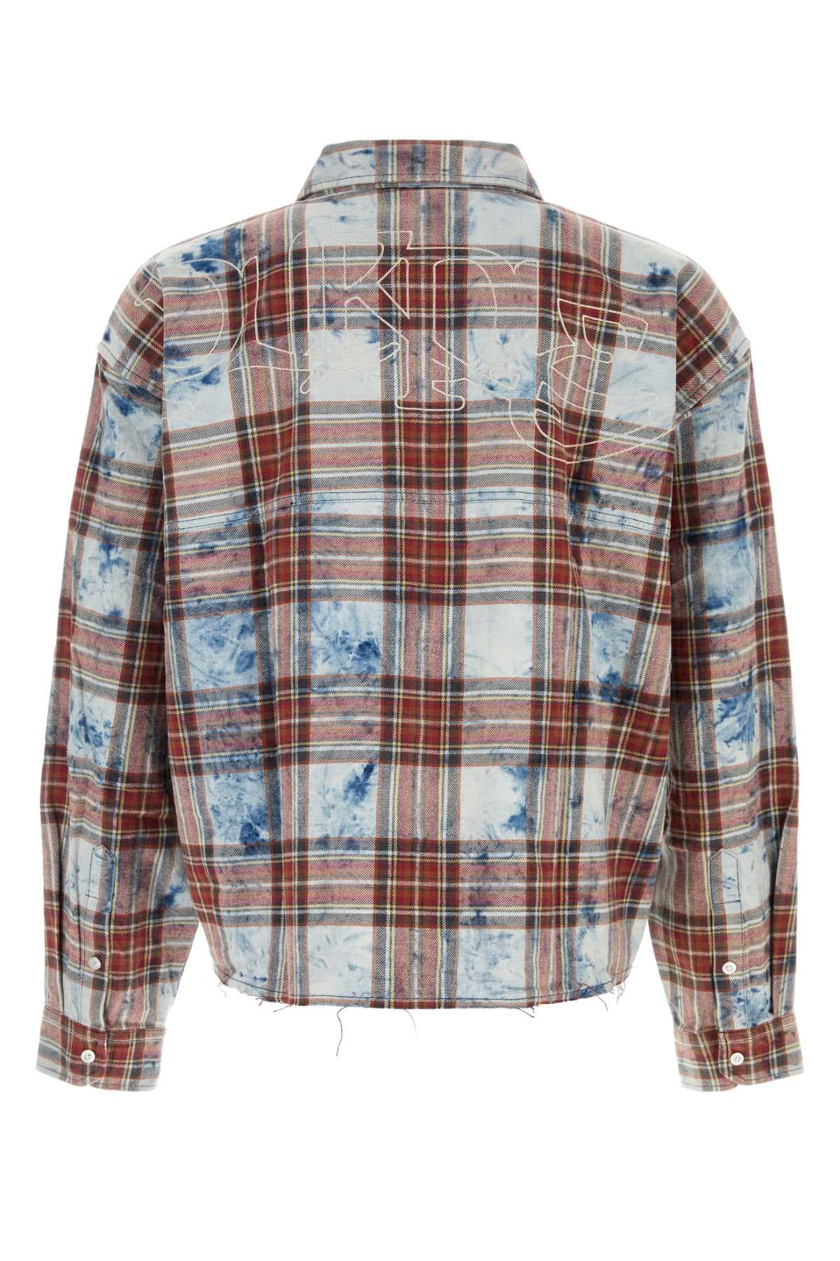 Embroidered cotton oversize shirt - мініатюра 2