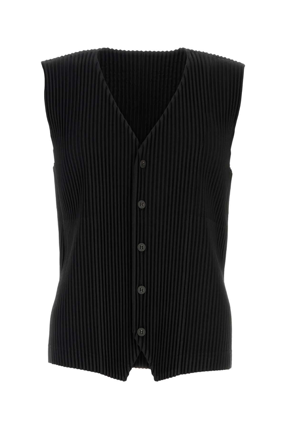 Black polyester vest