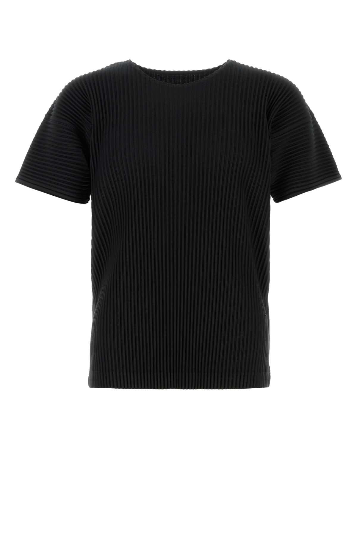 Black polyester t-shirt