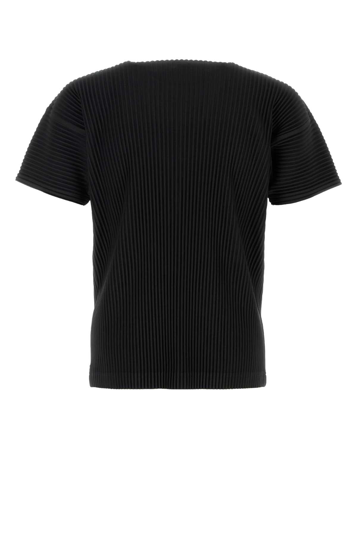 Black polyester t-shirt - мініатюра 2