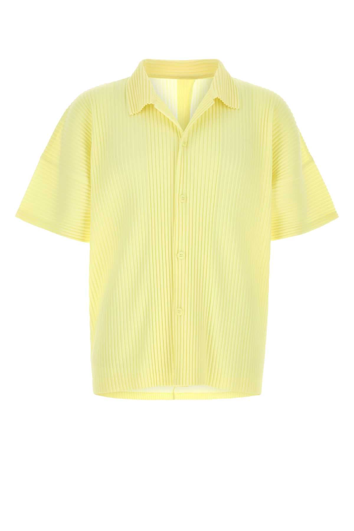 Yellow polyester shirt