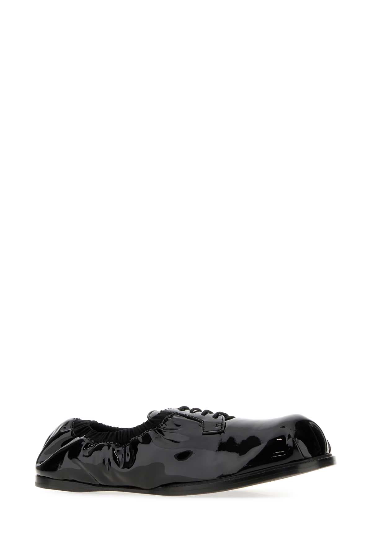 Black leather lace-up shoes - мініатюра 2