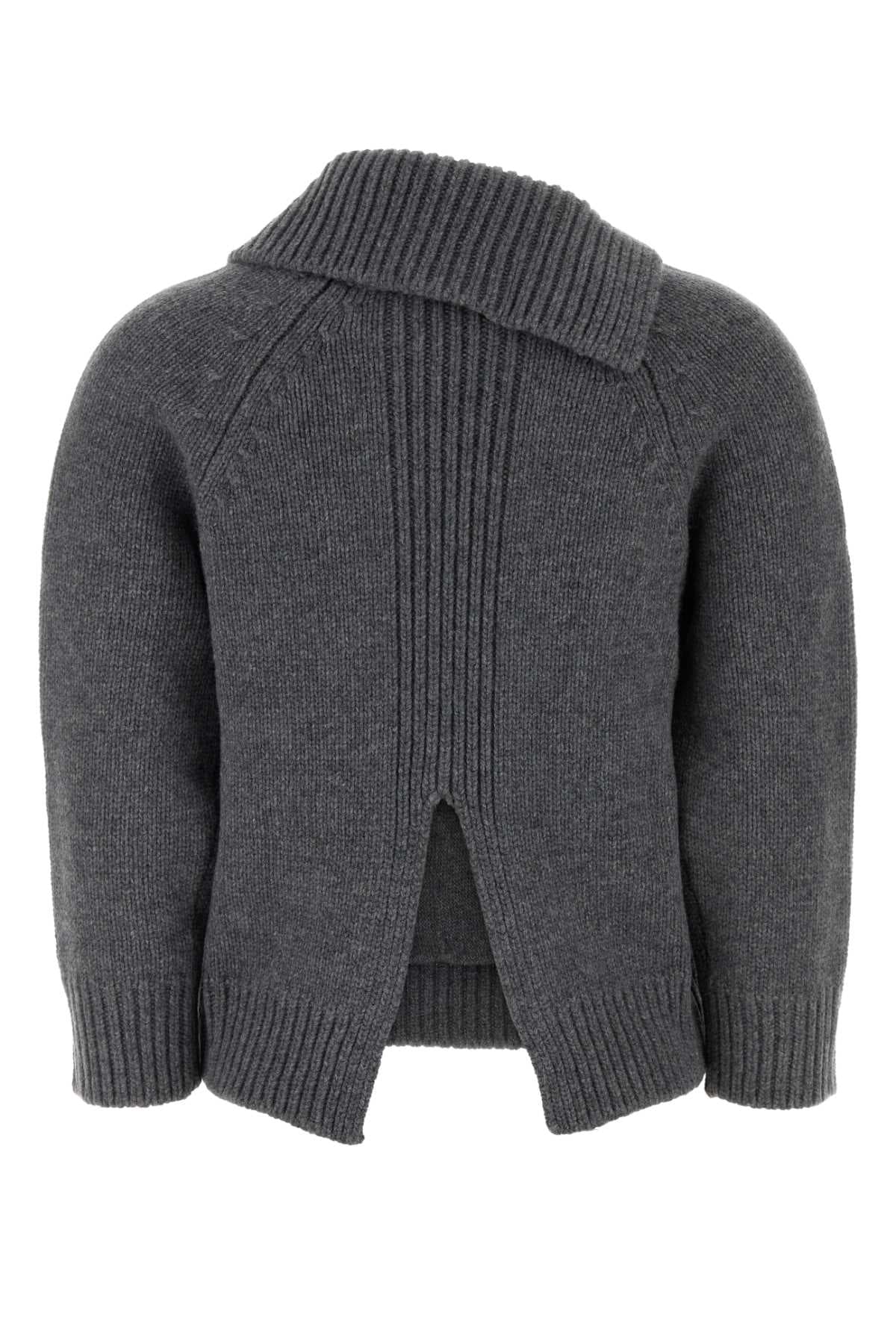 Grey wool sweater - мініатюра 2