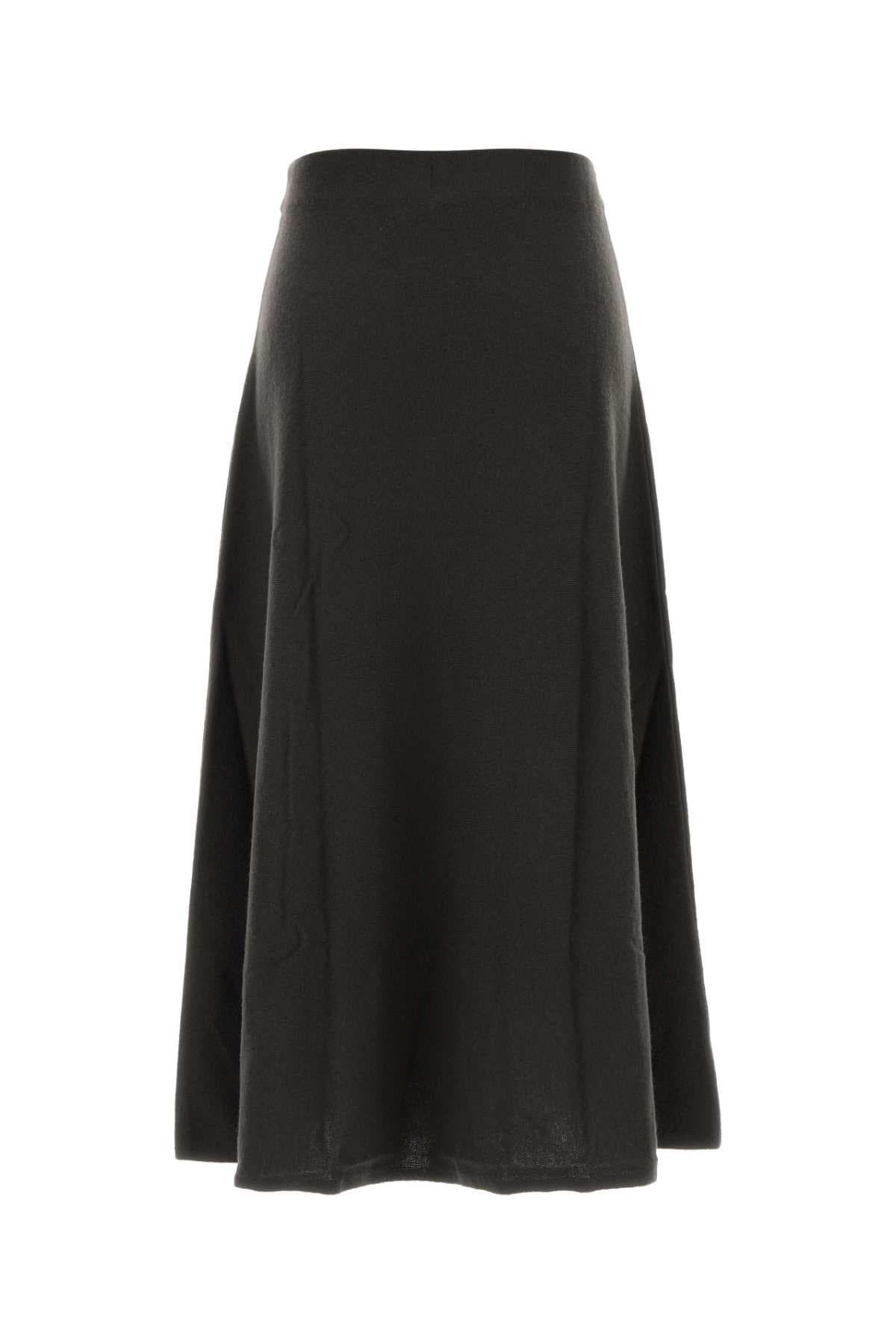Chocolate cashmere Torie skirt - мініатюра 2