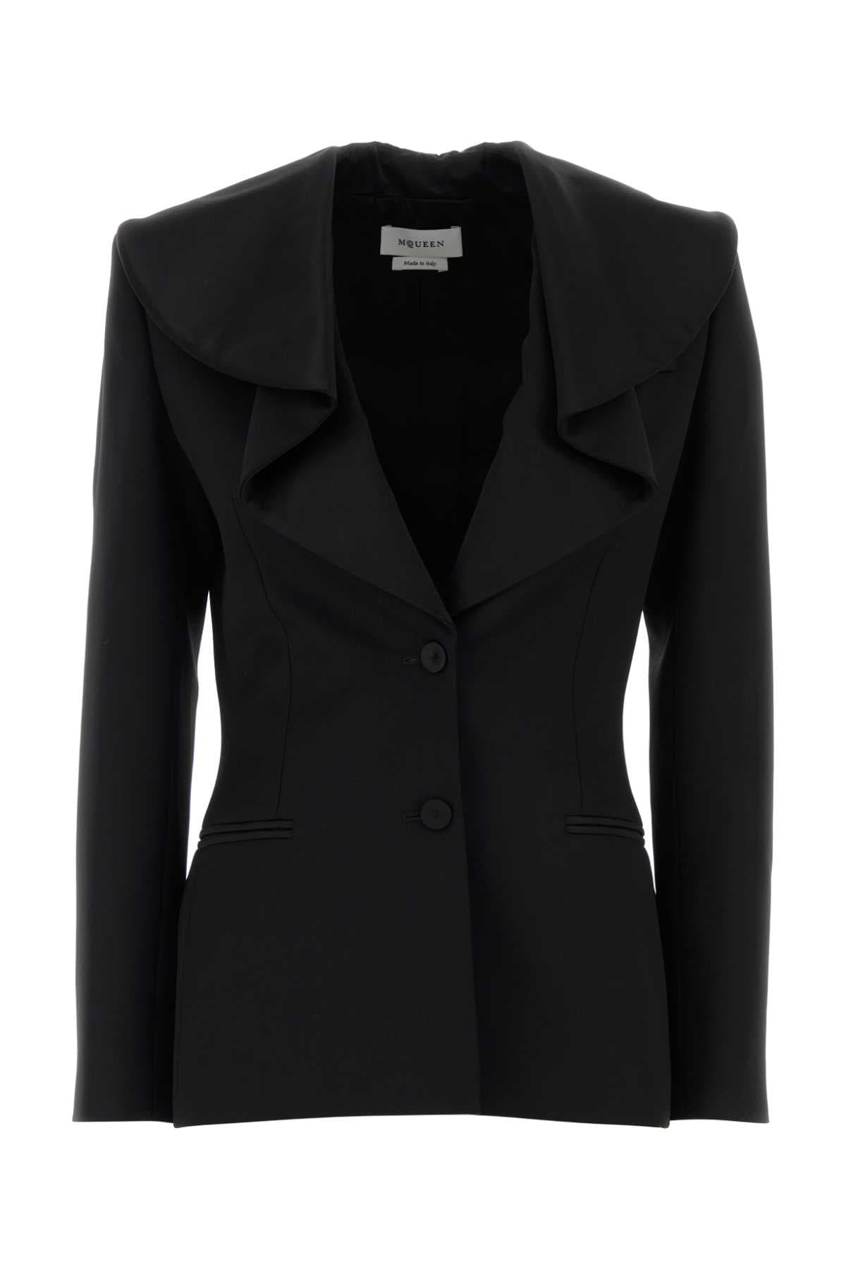 Black wool blazer