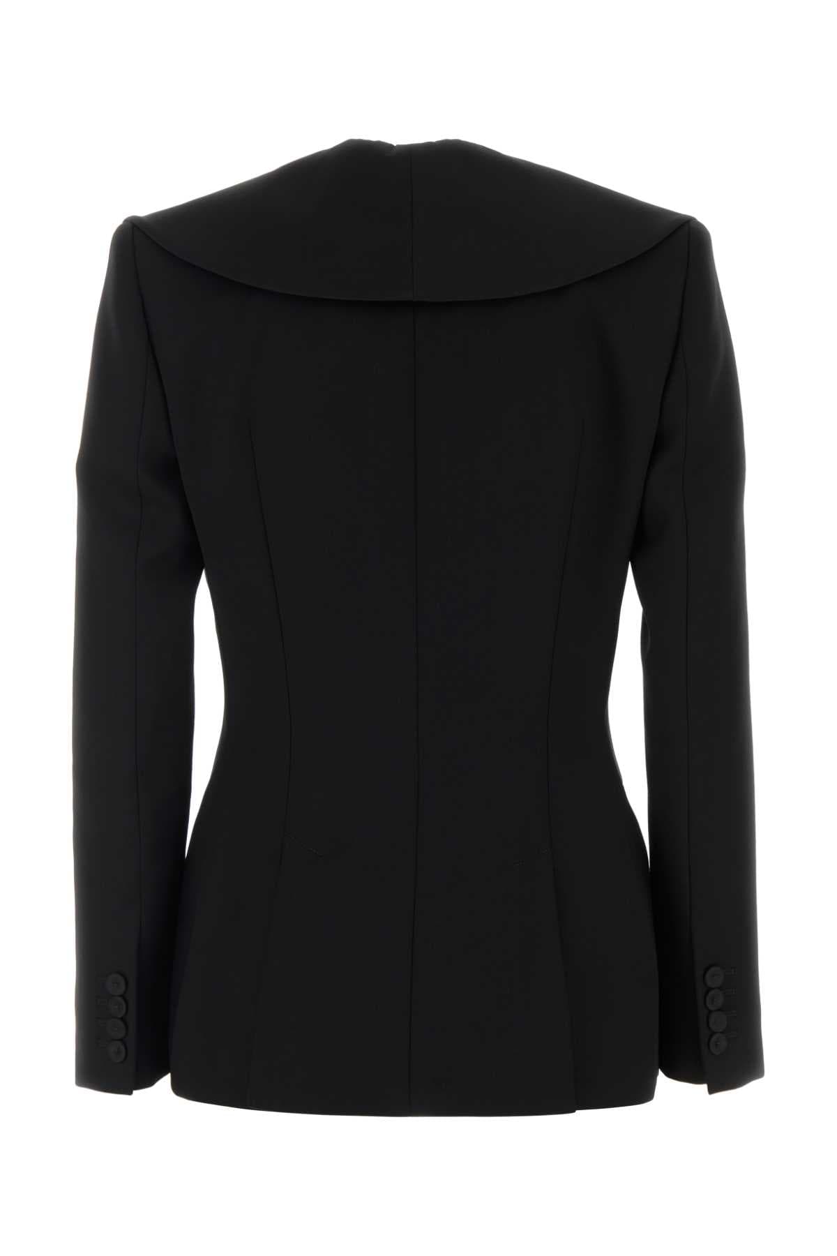 Black wool blazer - мініатюра 2