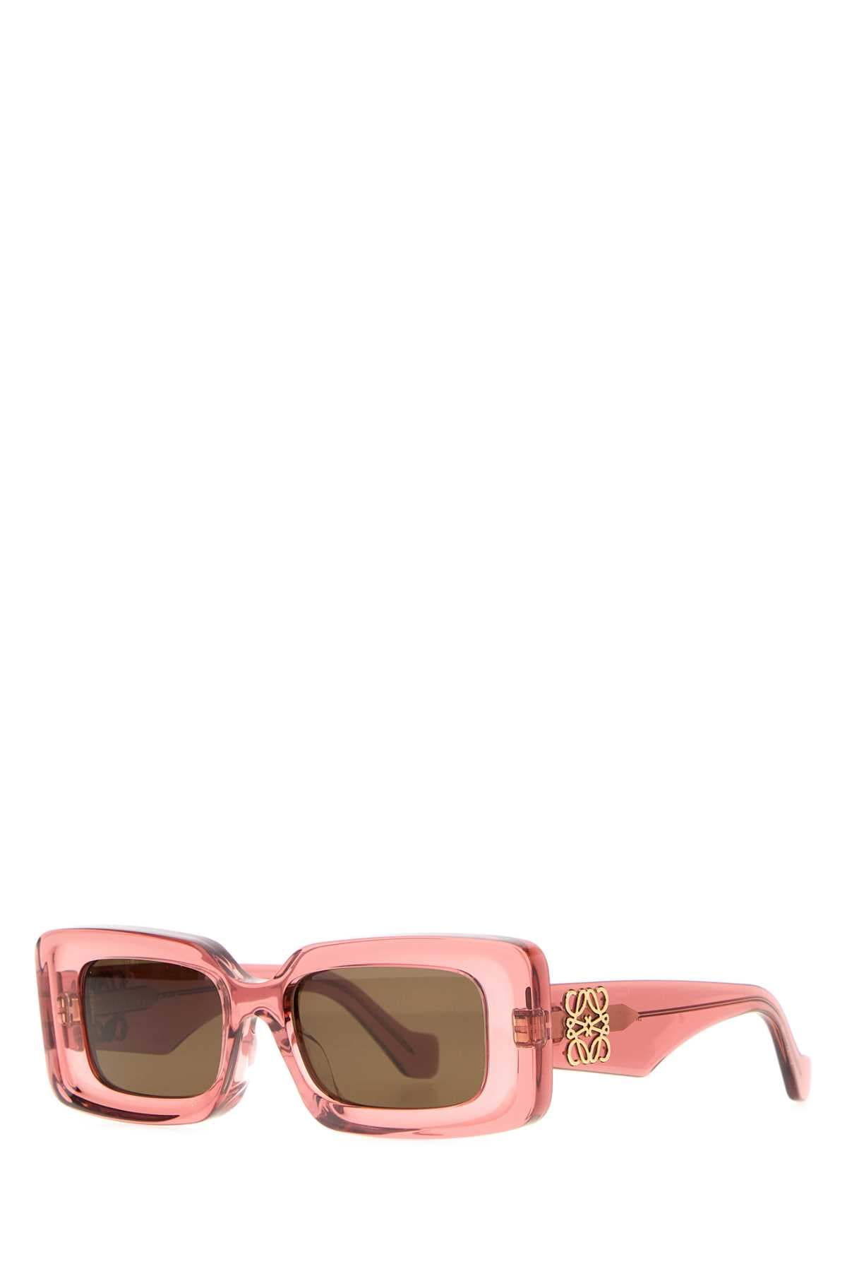 Dark pink acetate sunglasses