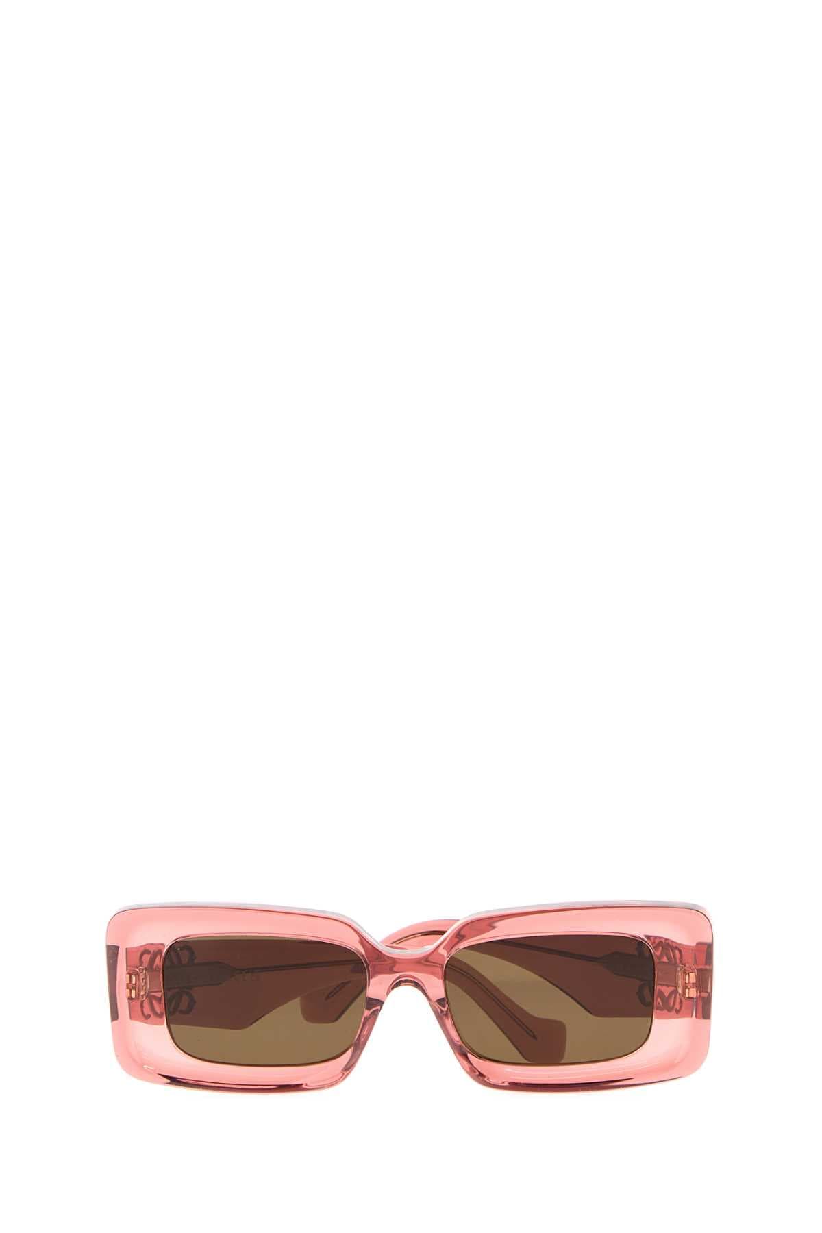 Dark pink acetate sunglasses - мініатюра 2