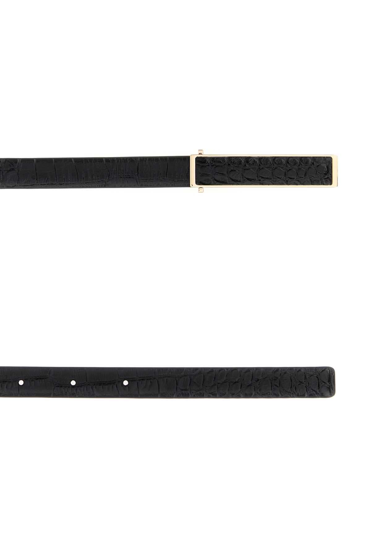 Black leather belt - мініатюра 2
