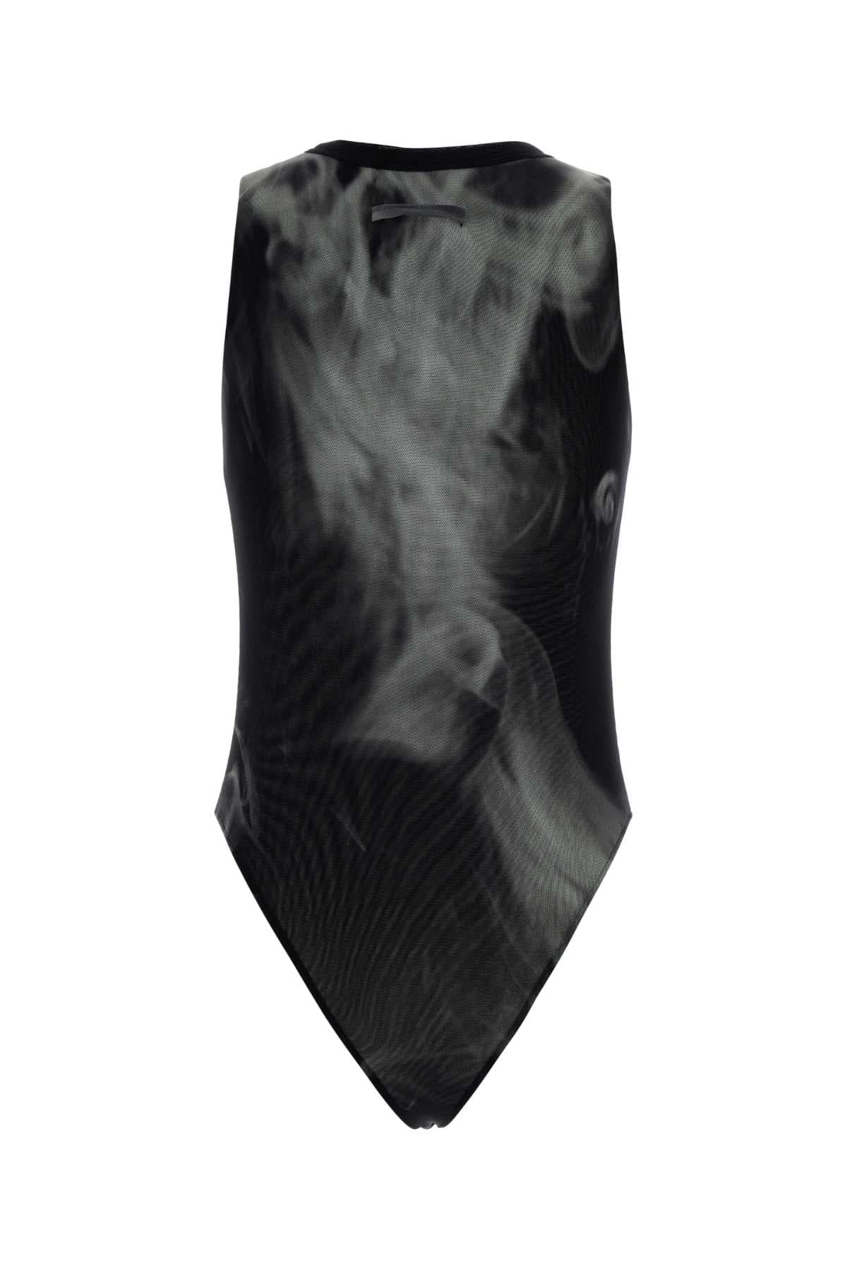 Printed tulle bodysuit - мініатюра 2