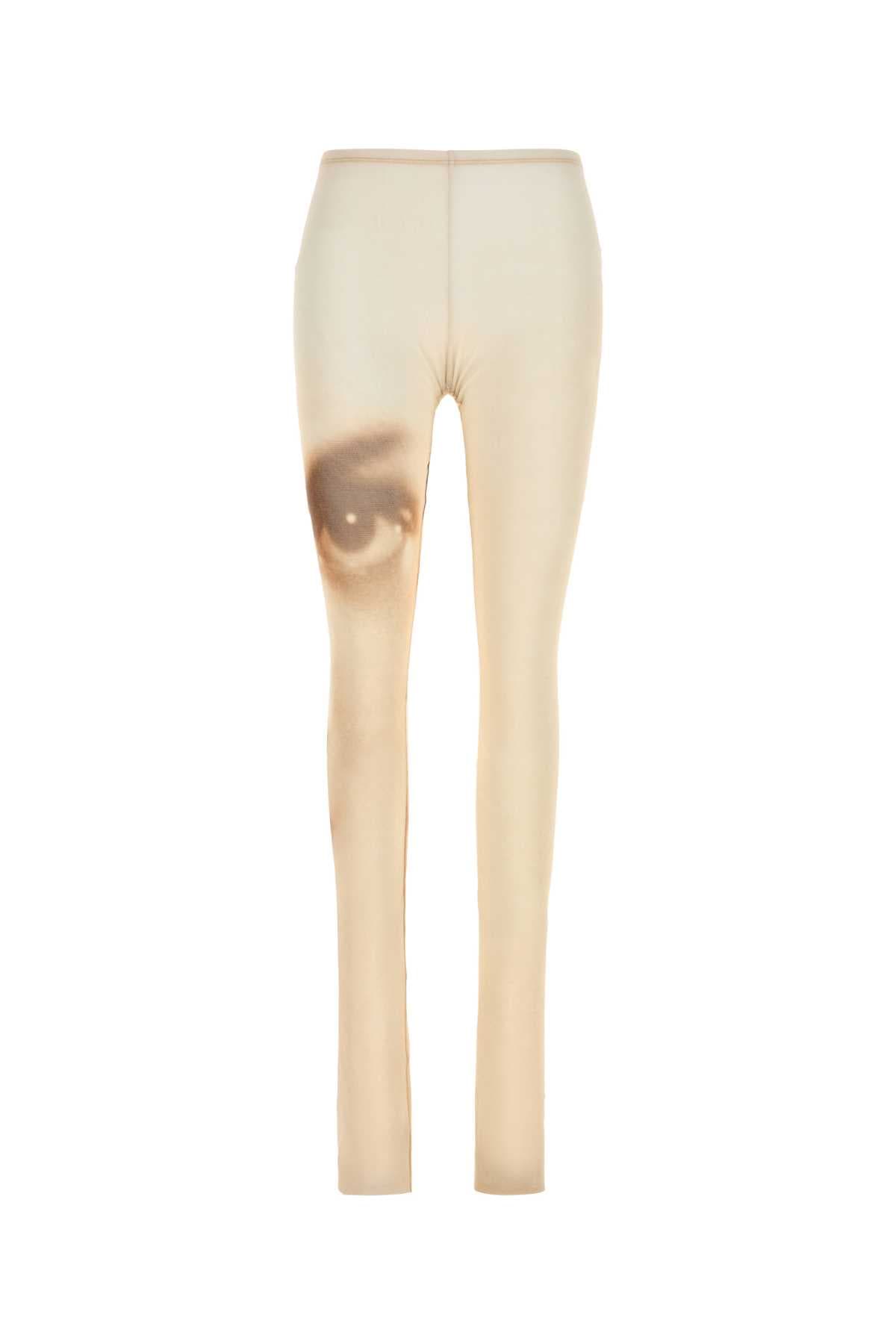 Printed tulle pant