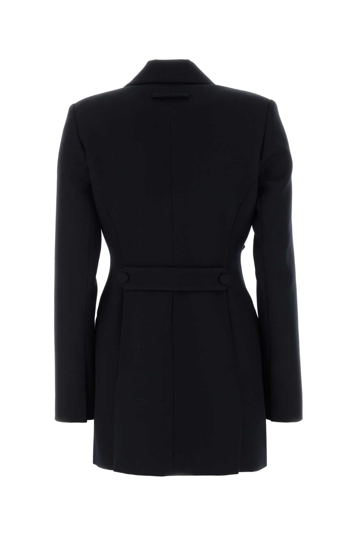 Dark blue wool blazer - мініатюра 2