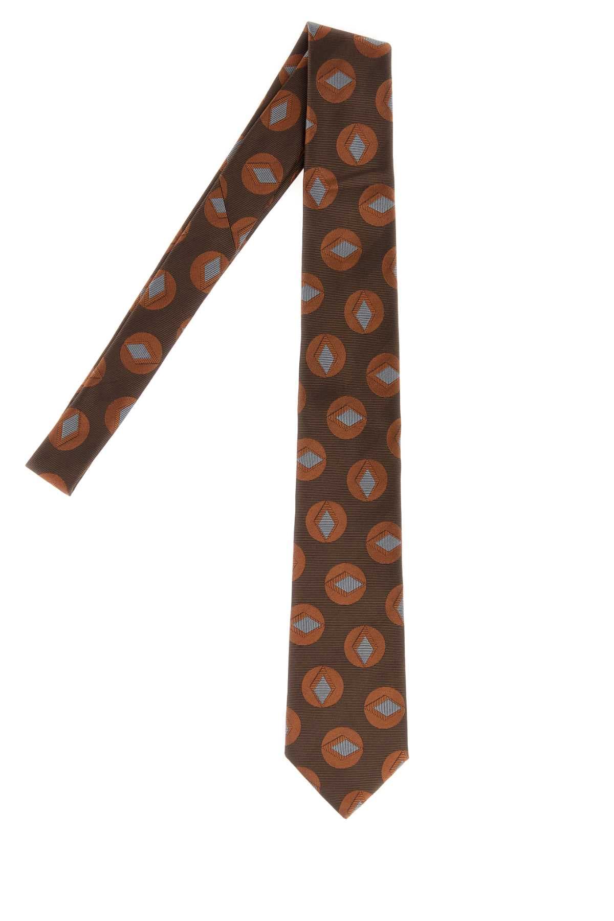 Embroidered silk tie - мініатюра 2