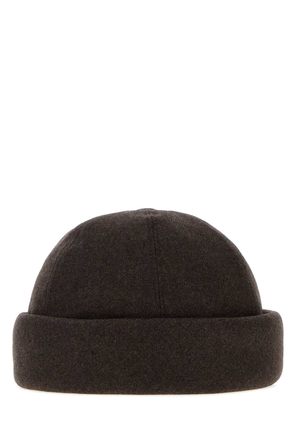 Chocolate cotton blend hat
