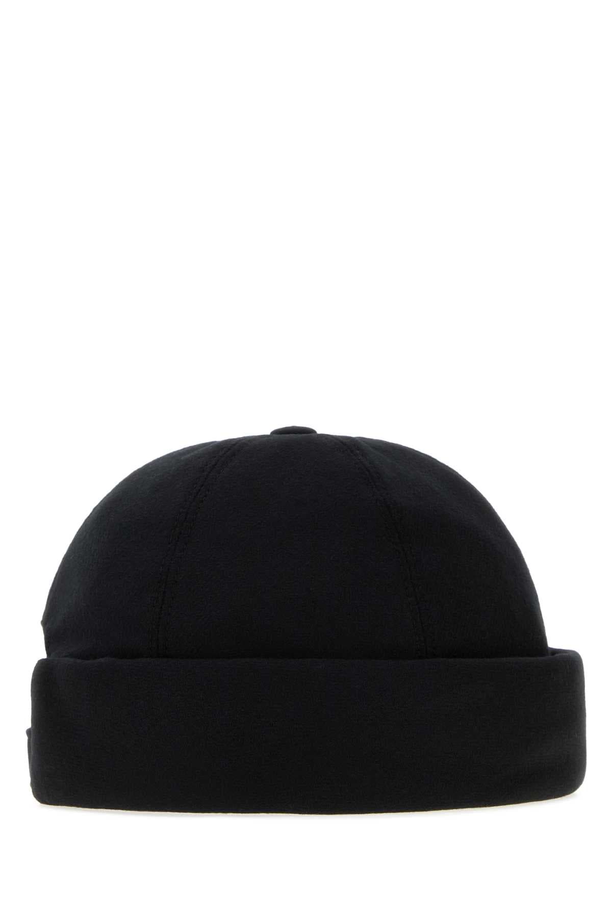 Midnight blue cotton blend hat - мініатюра 2