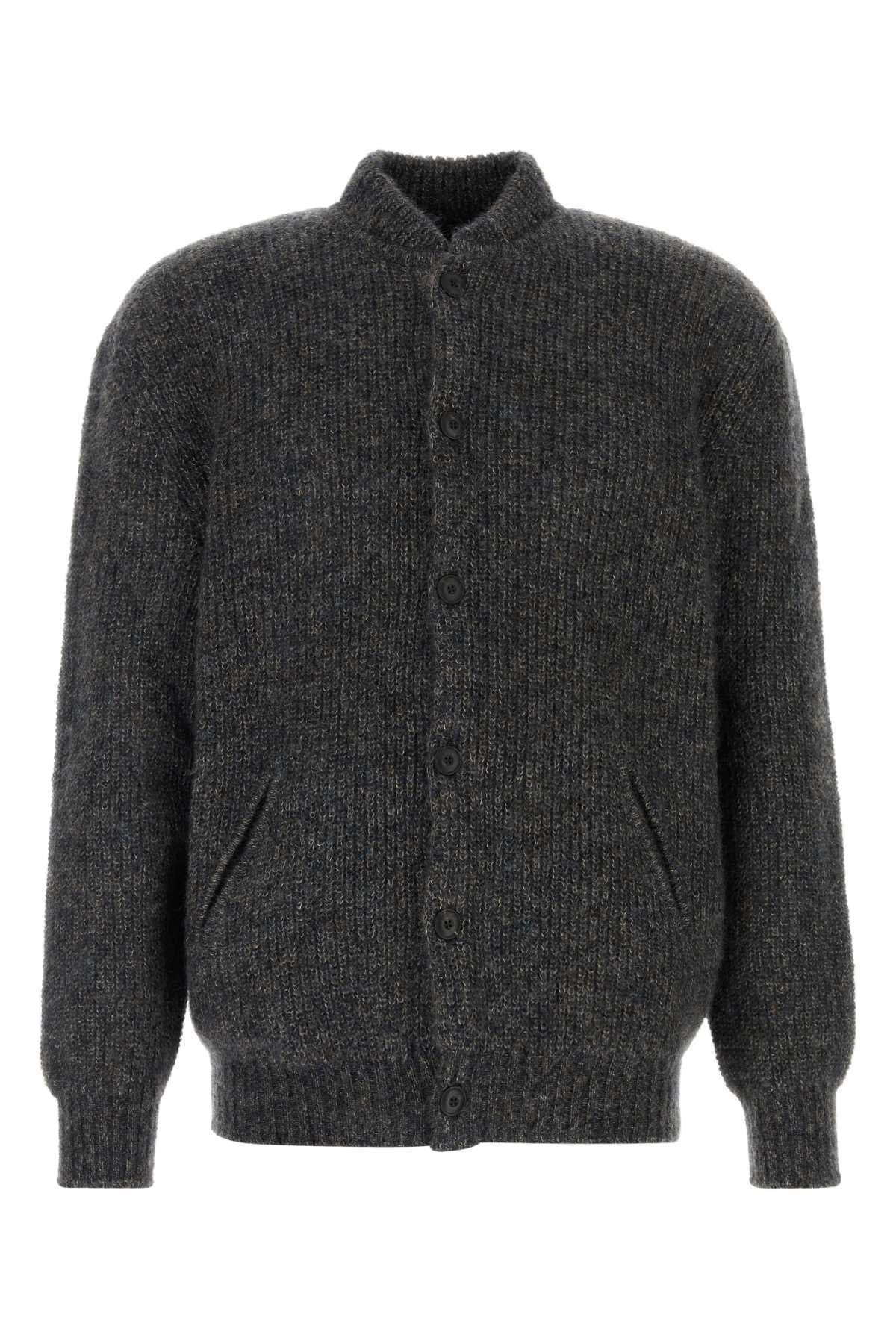 Multicolor mohair blend cardigan