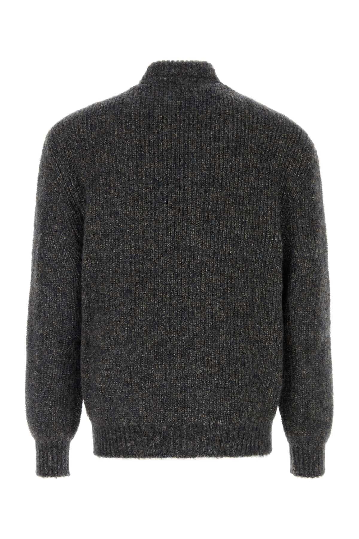 Multicolor mohair blend cardigan - мініатюра 2