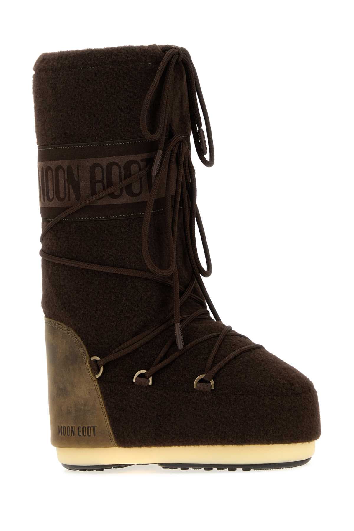 Dark brown felt Icon boots - мініатюра 2