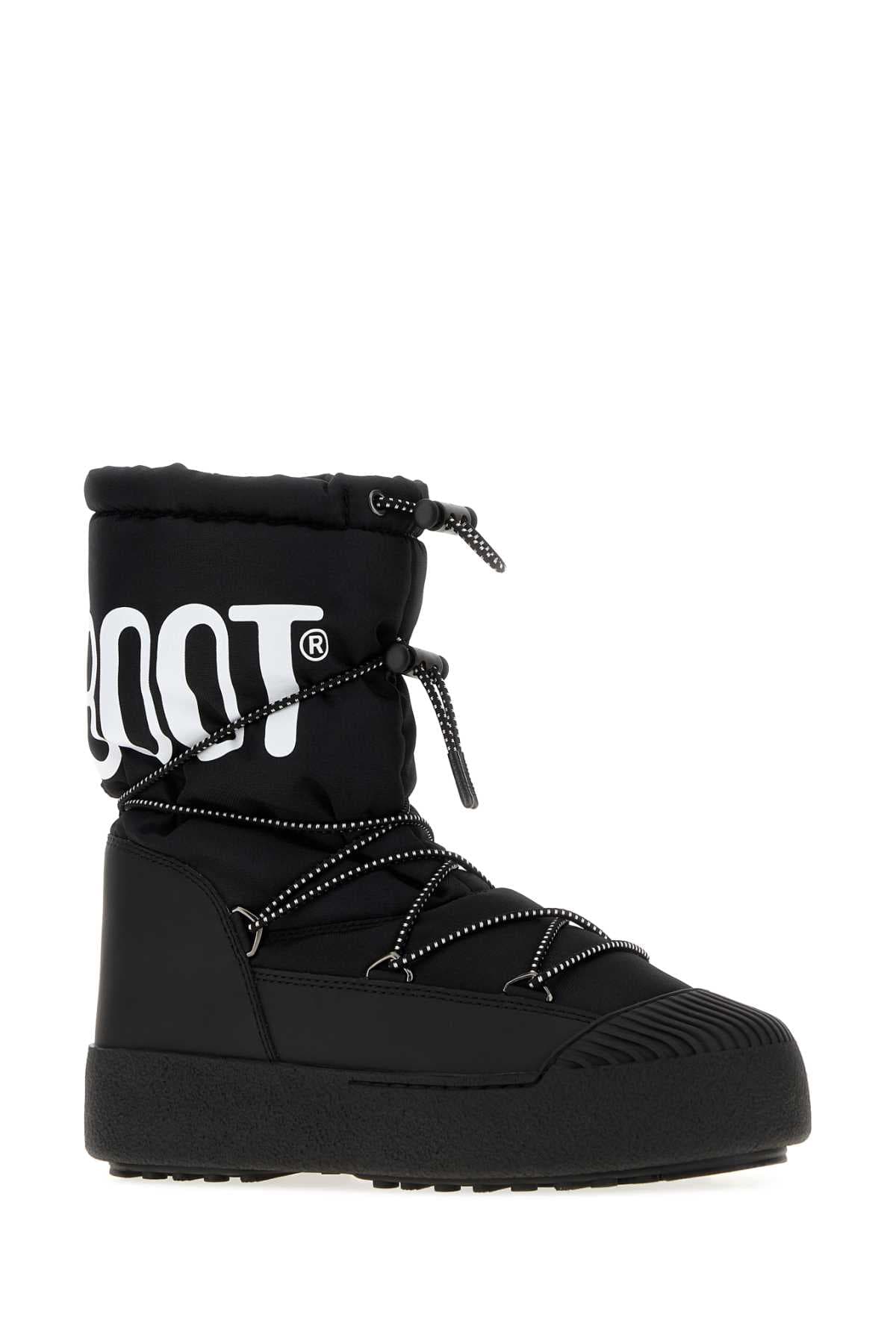 Black fabric and rubber MTrack ankle boots - мініатюра 2