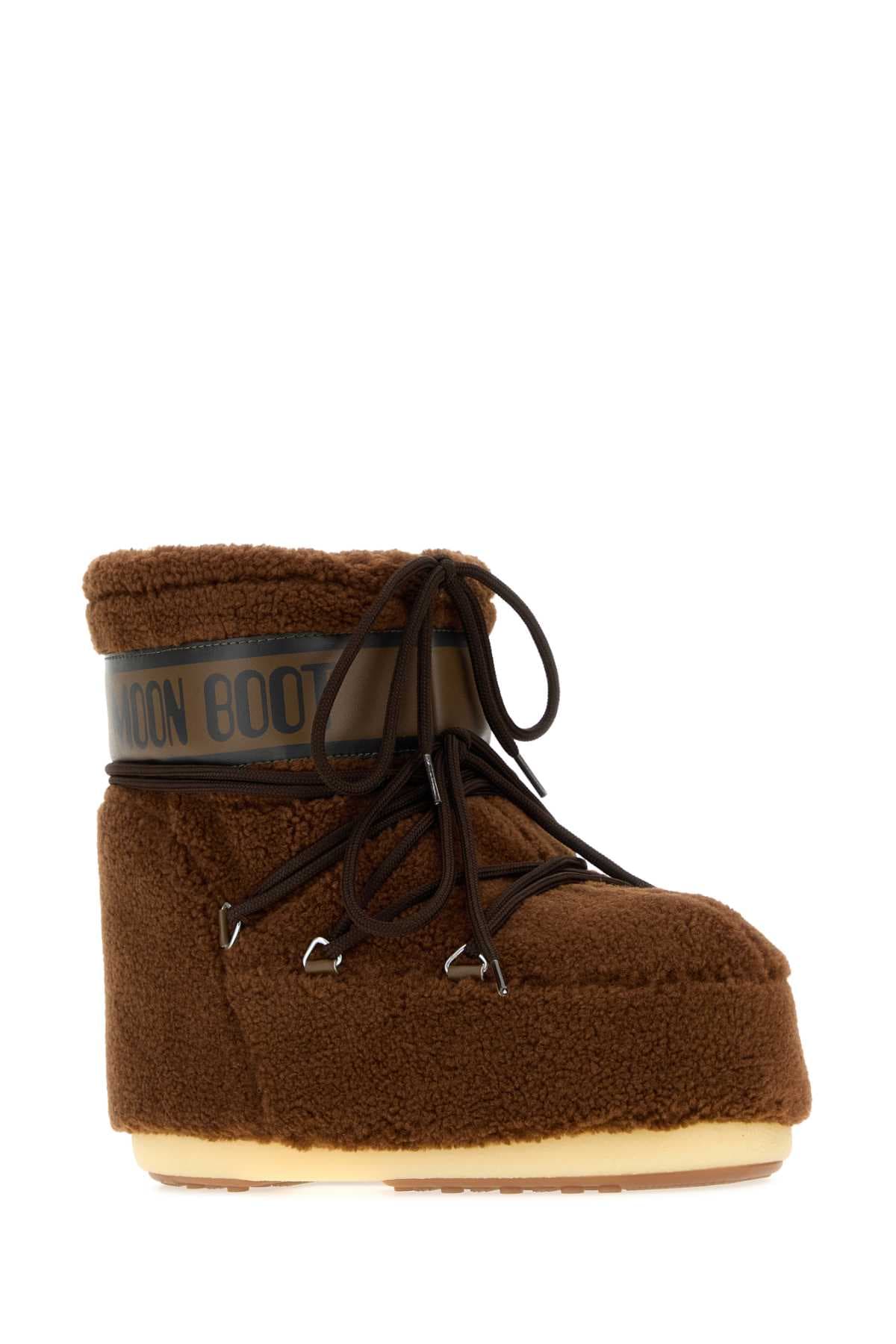 Brown eco fur Icon Low ankle boots - мініатюра 2
