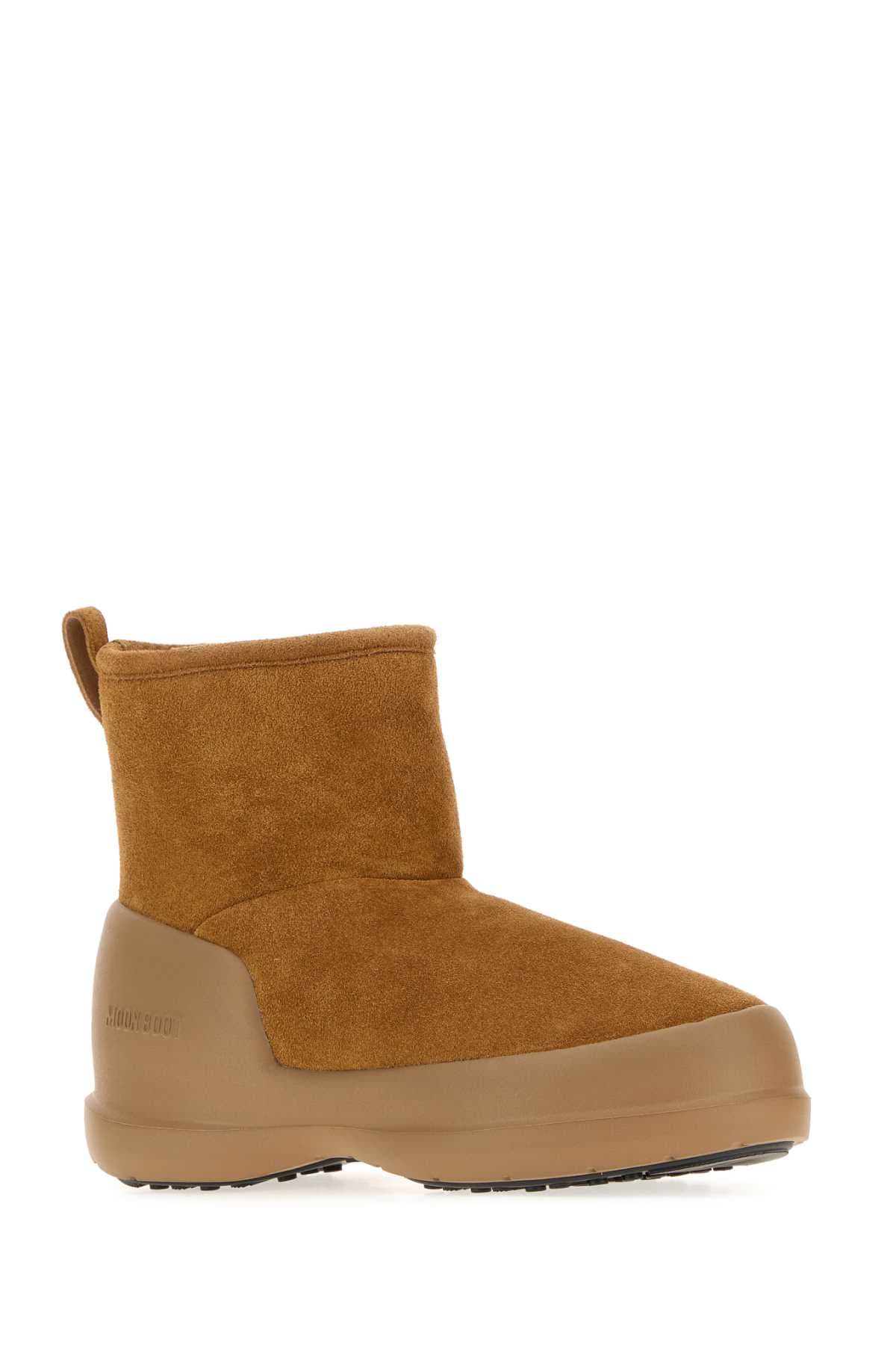 Camel suede Mezzaluna Mid ankle boots - мініатюра 2