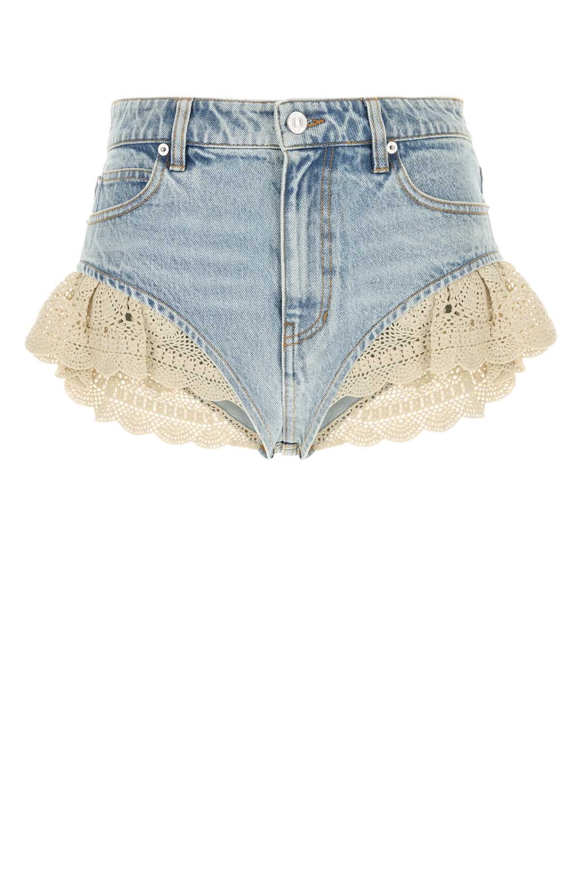 Denim The Crochet shorts