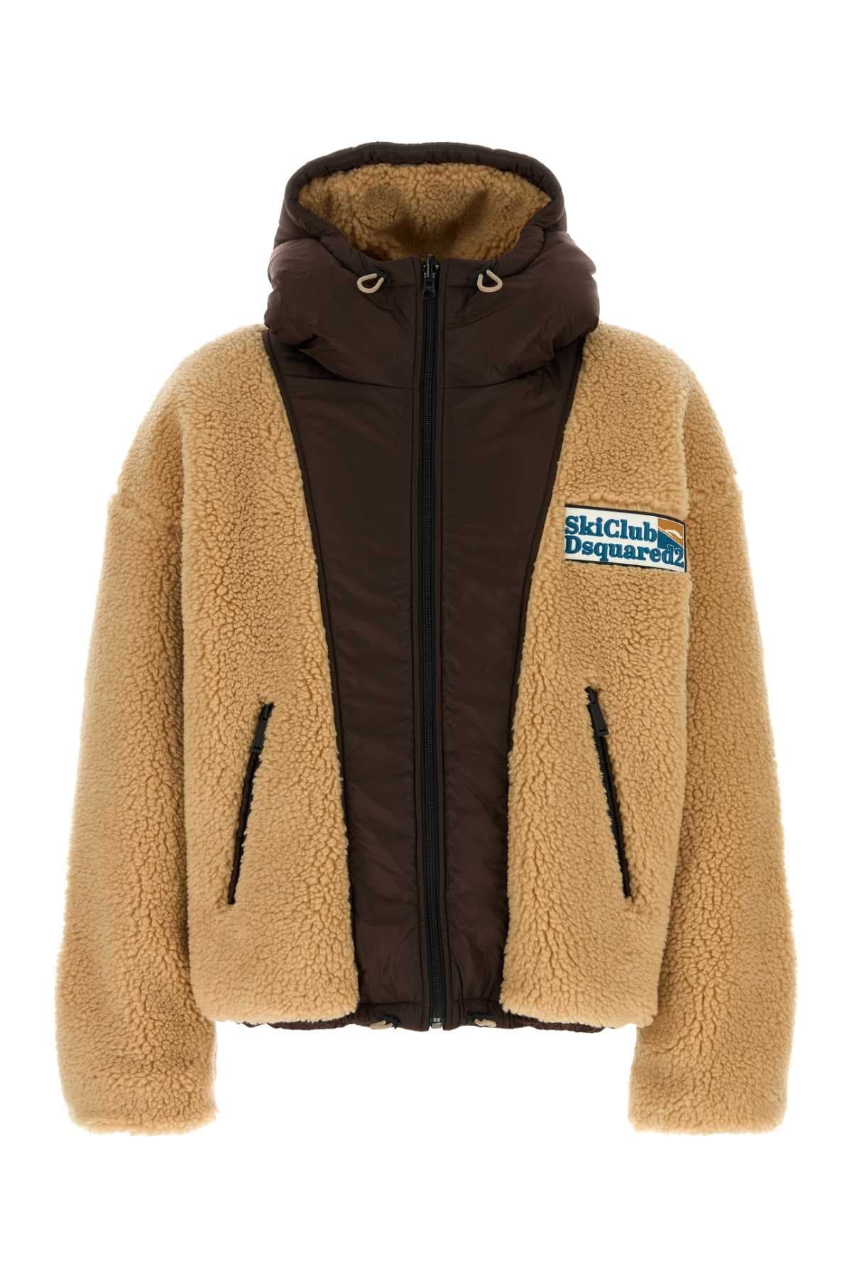 Beige teddy reversbile jacket