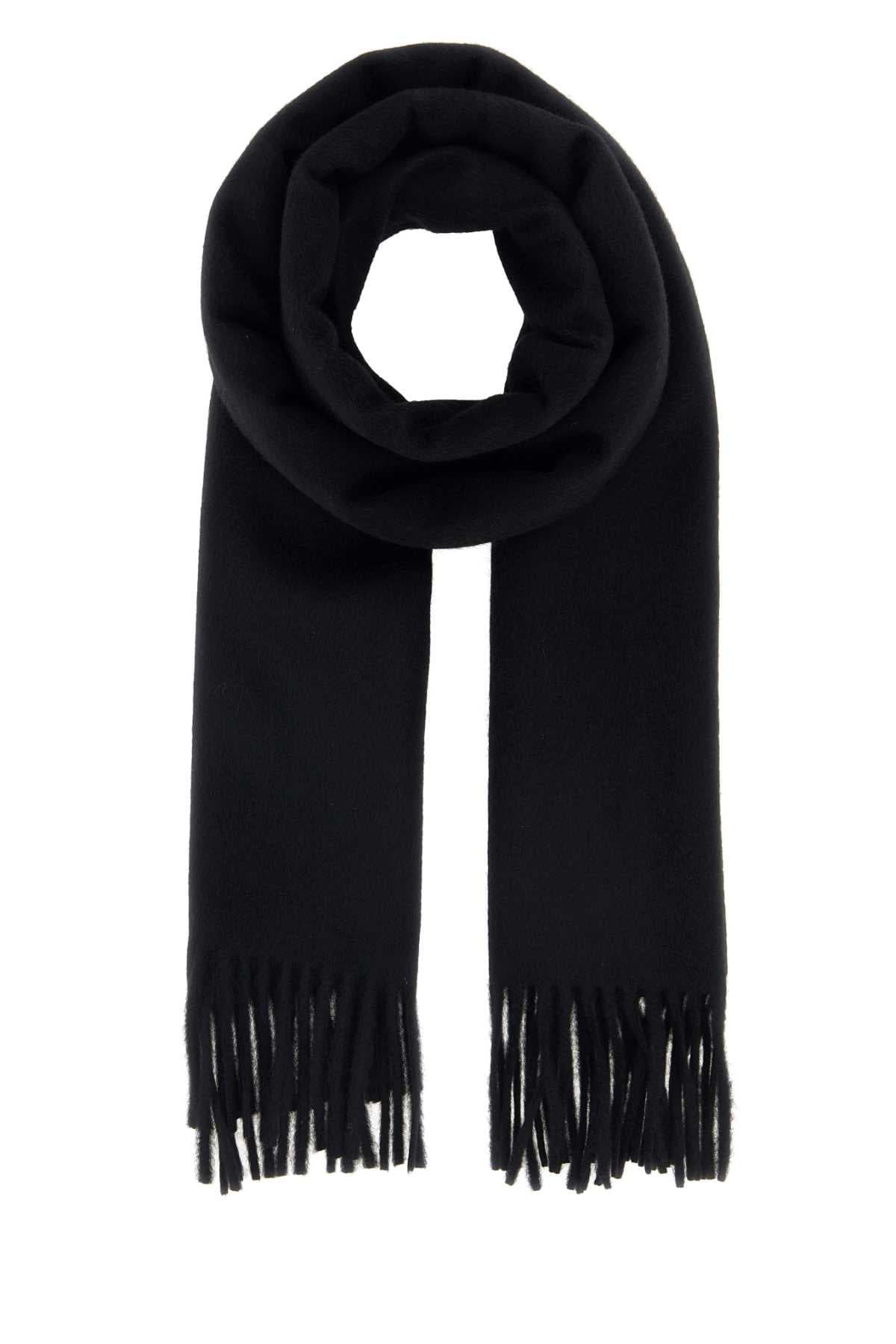 Black cashmere scarf