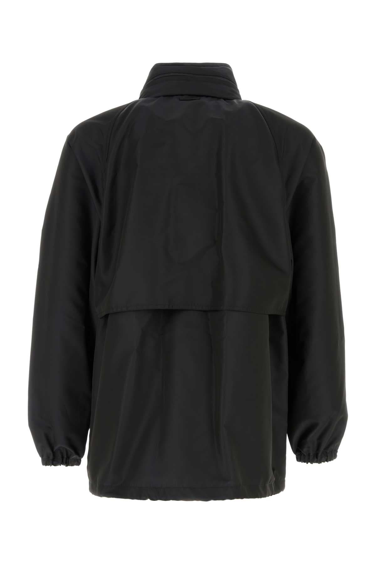 Black polyester windbreaker - мініатюра 2