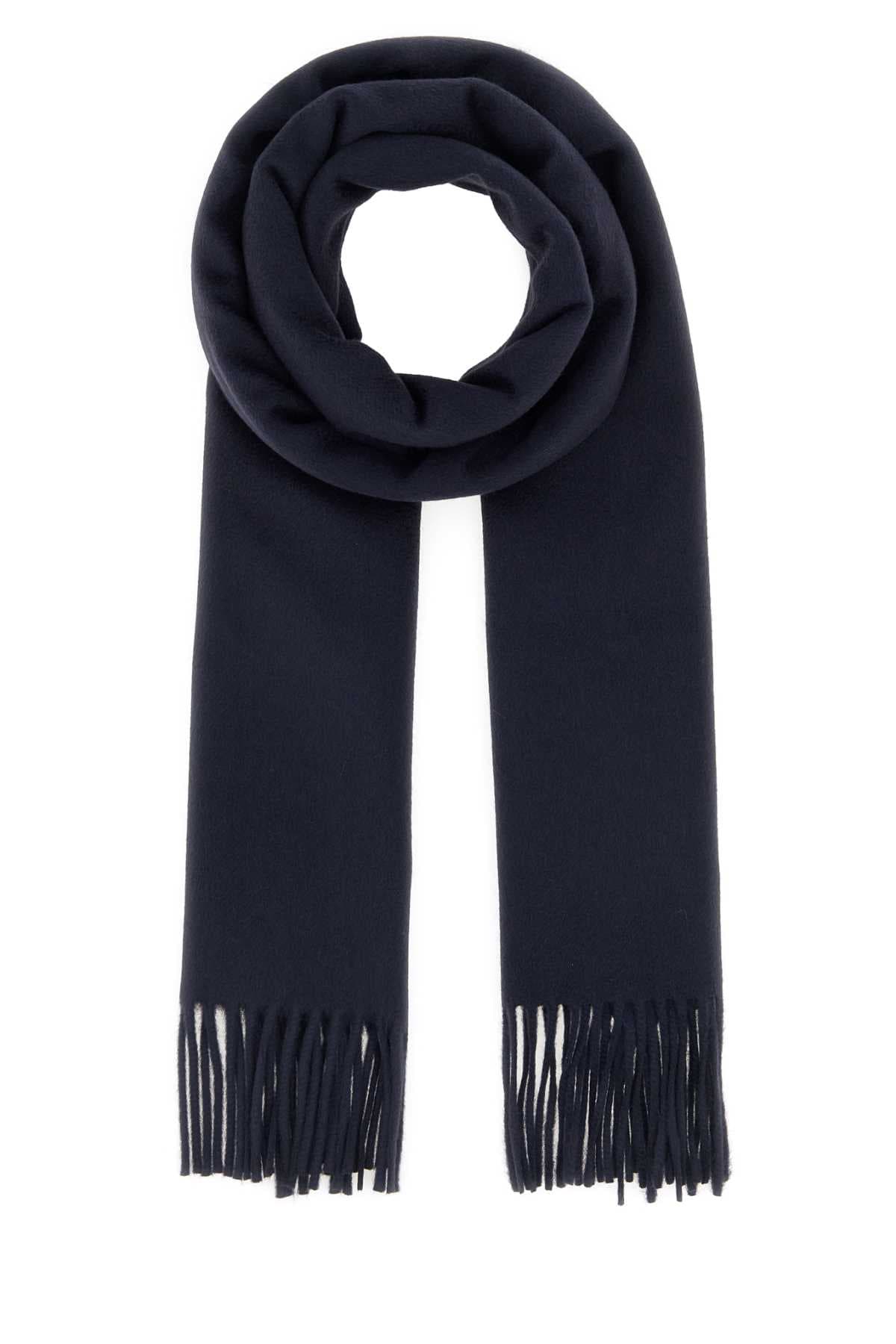 Navy blue cashmere scarf