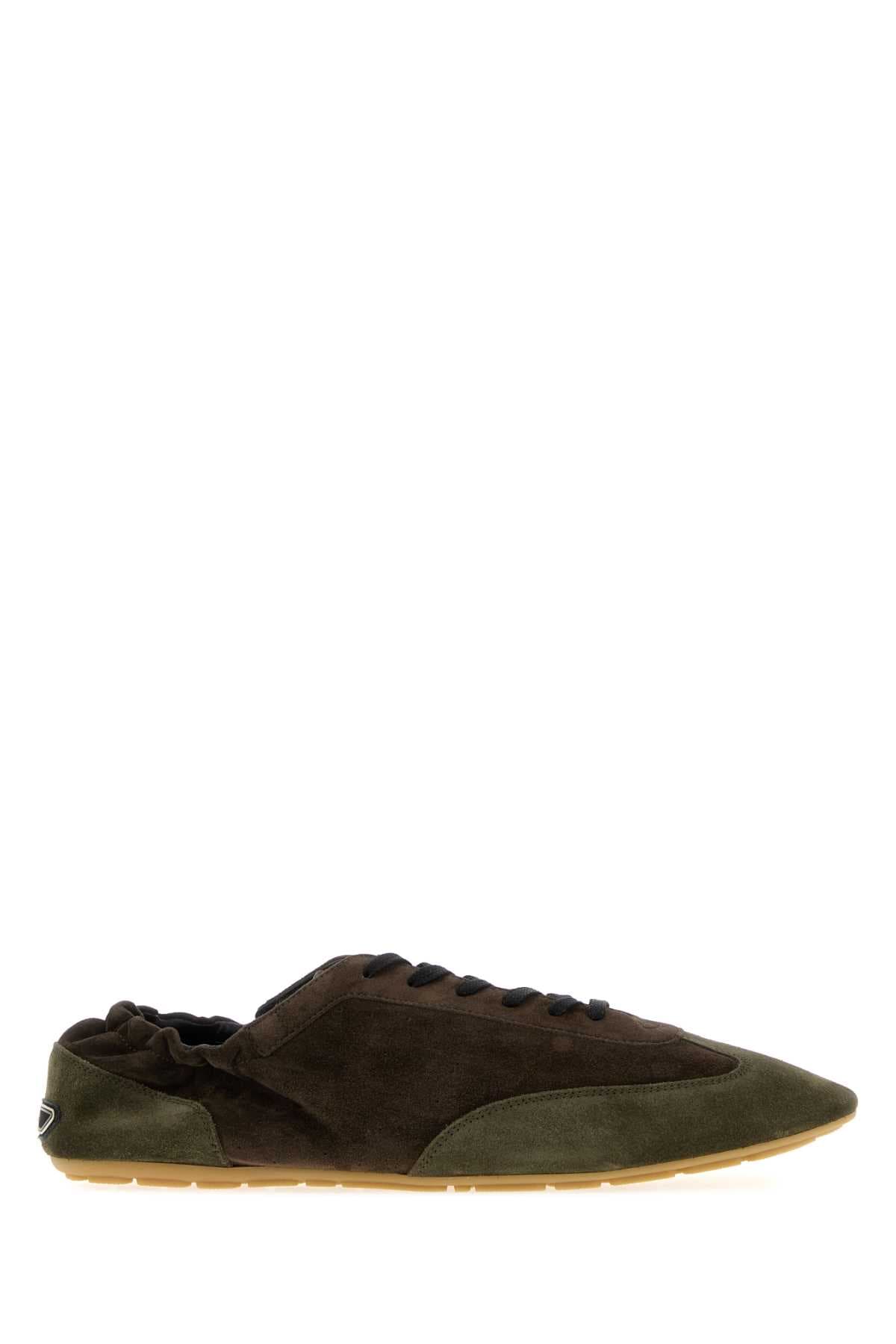 Two-tone suede Lewis sneakers