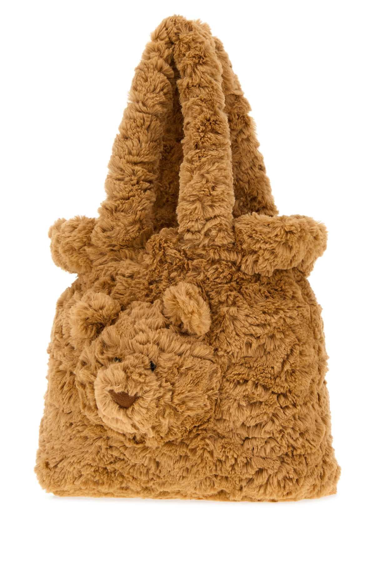 Biscuit eco fur Bartholomew Bear handbag - мініатюра 2