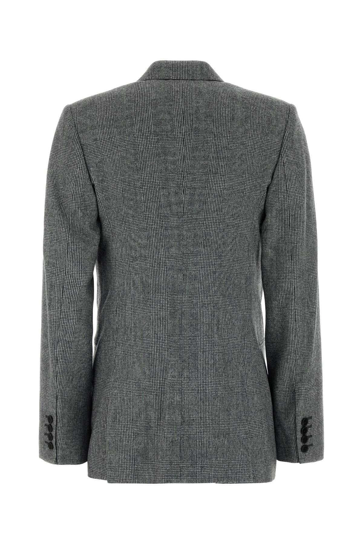 Embroidered flannel blazer - мініатюра 2