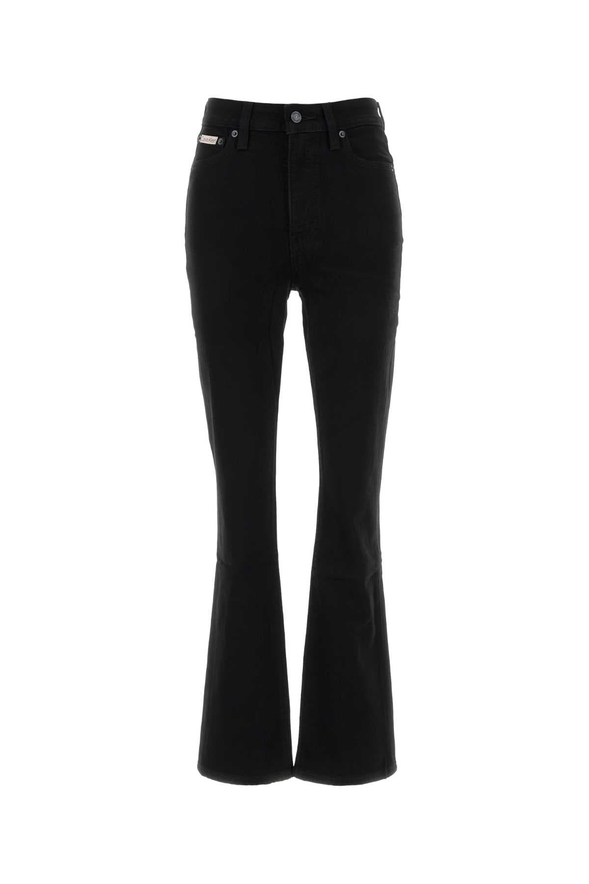 Black stretch denim jeans