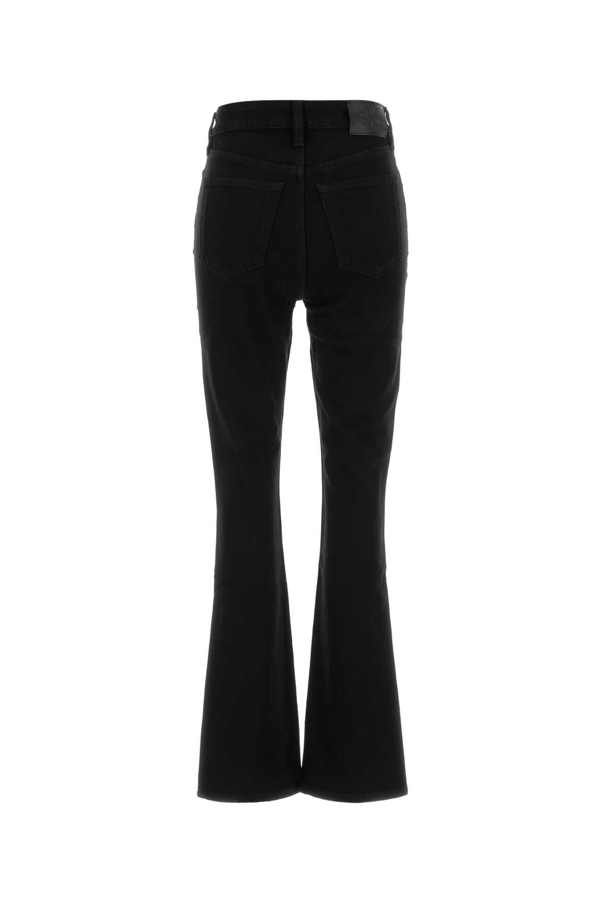 Black stretch denim jeans - мініатюра 2
