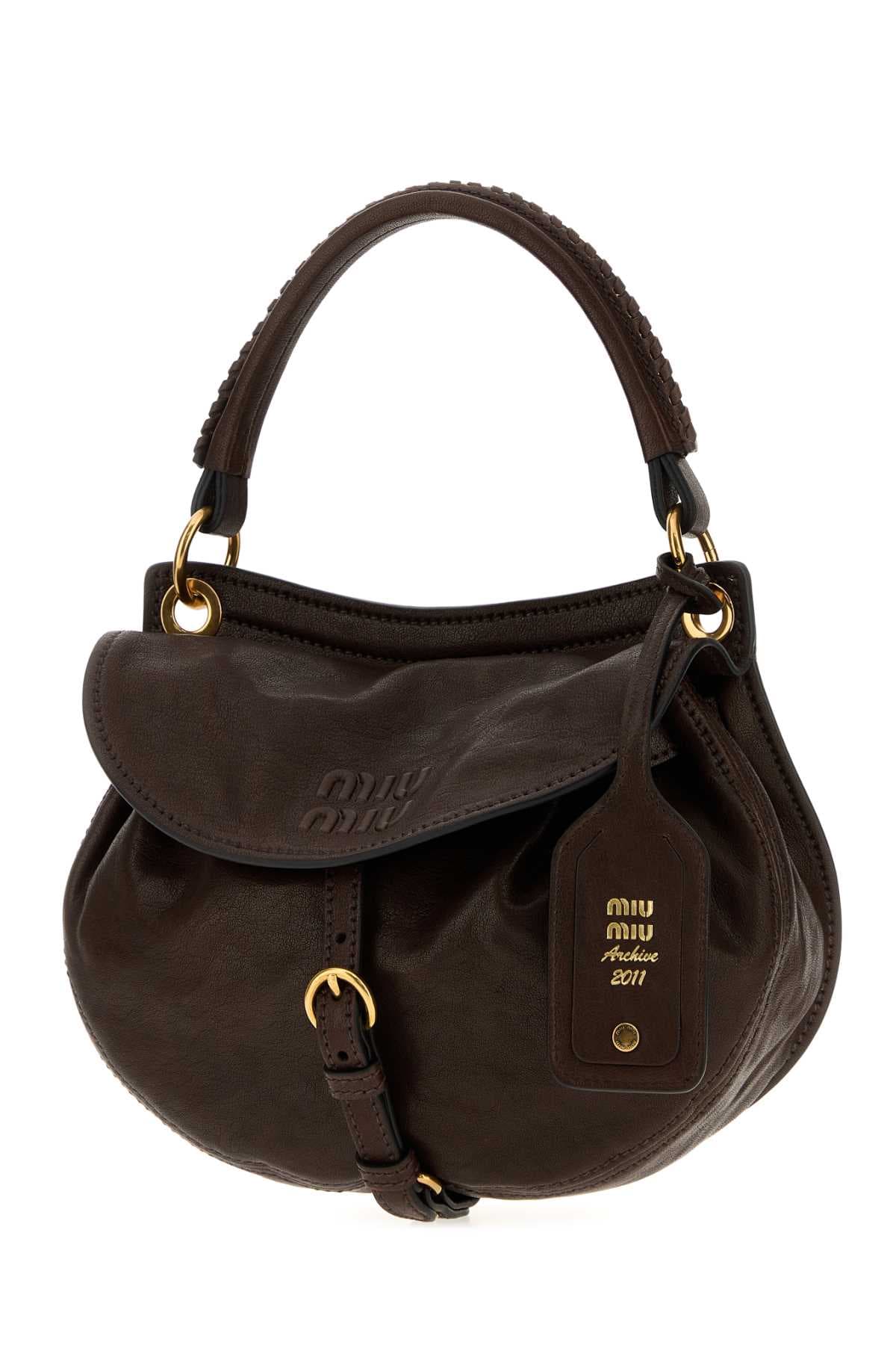 Dark brown nappa leather Rendez-Vous handbag - мініатюра 2