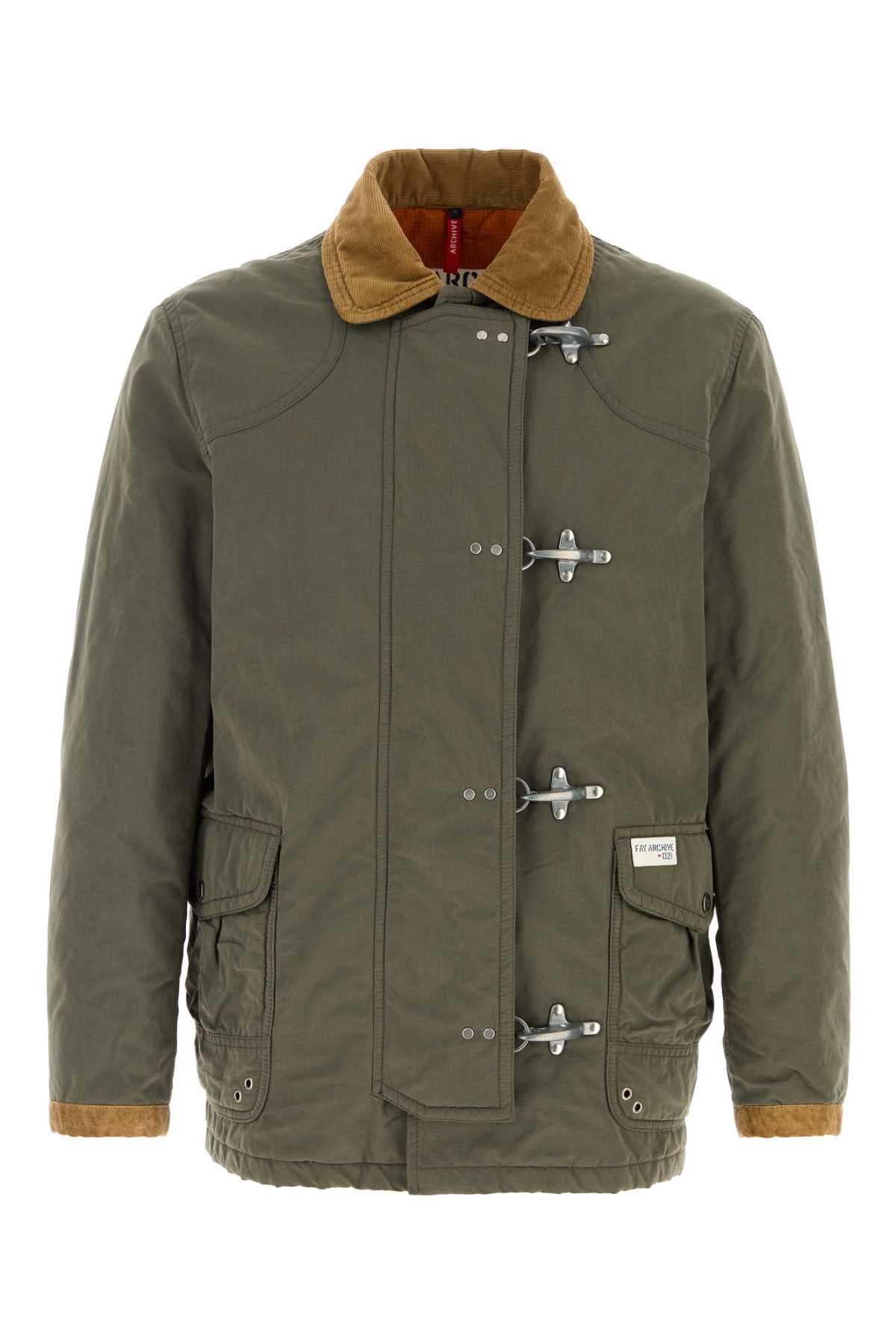 Army green cotton padded jacket