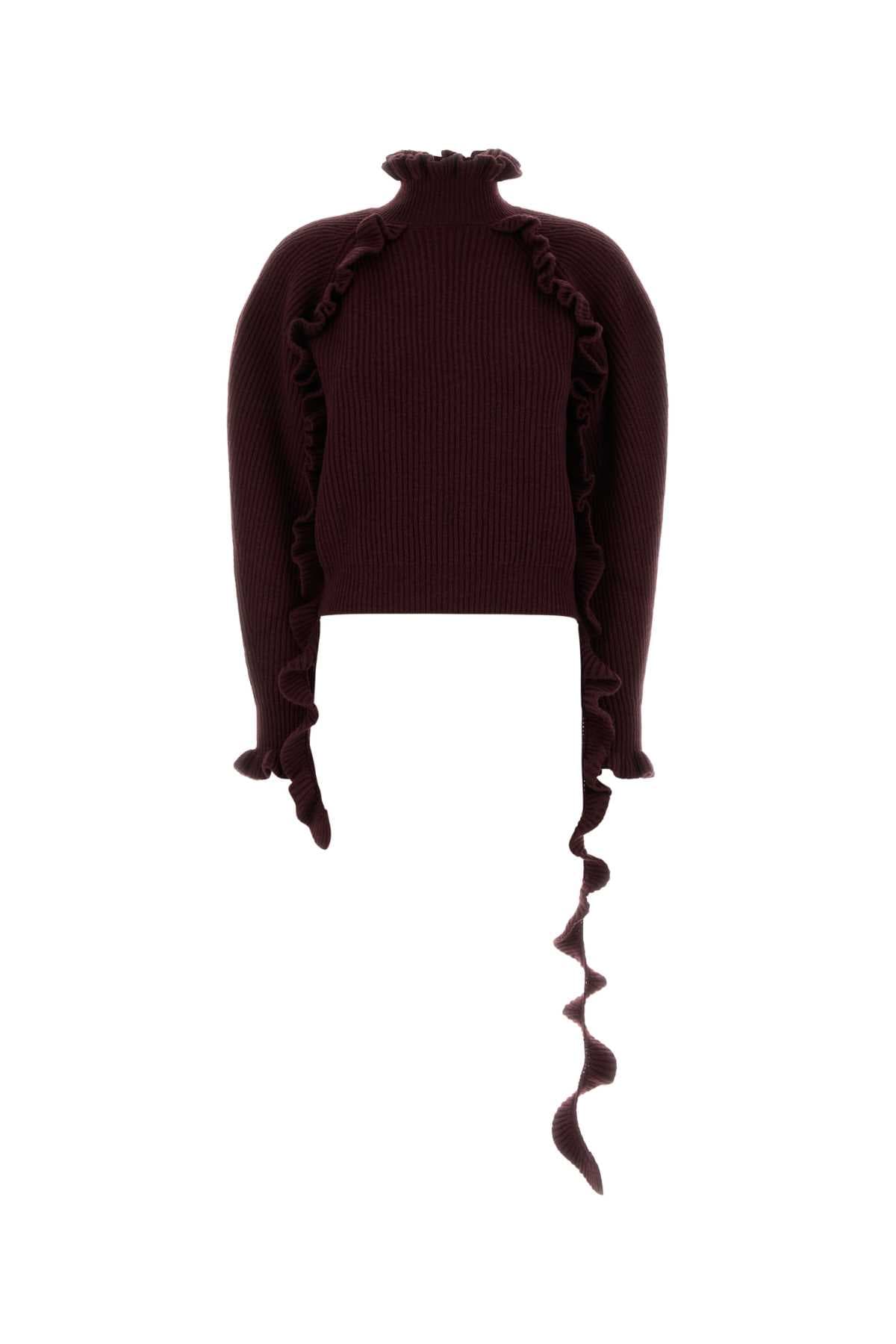 Aubergine wool sweater